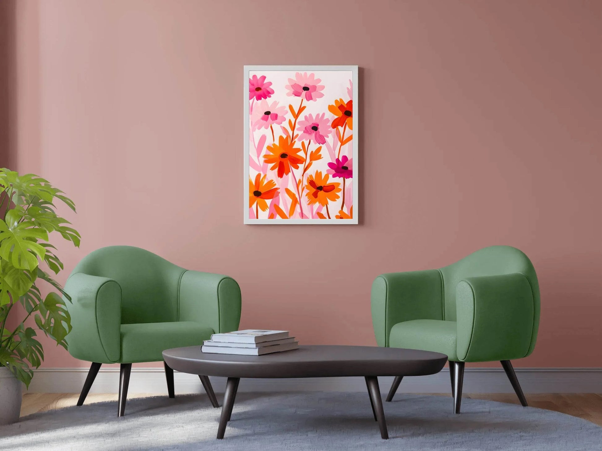 Wild Colorful Flowers Digital Art - beink online art store