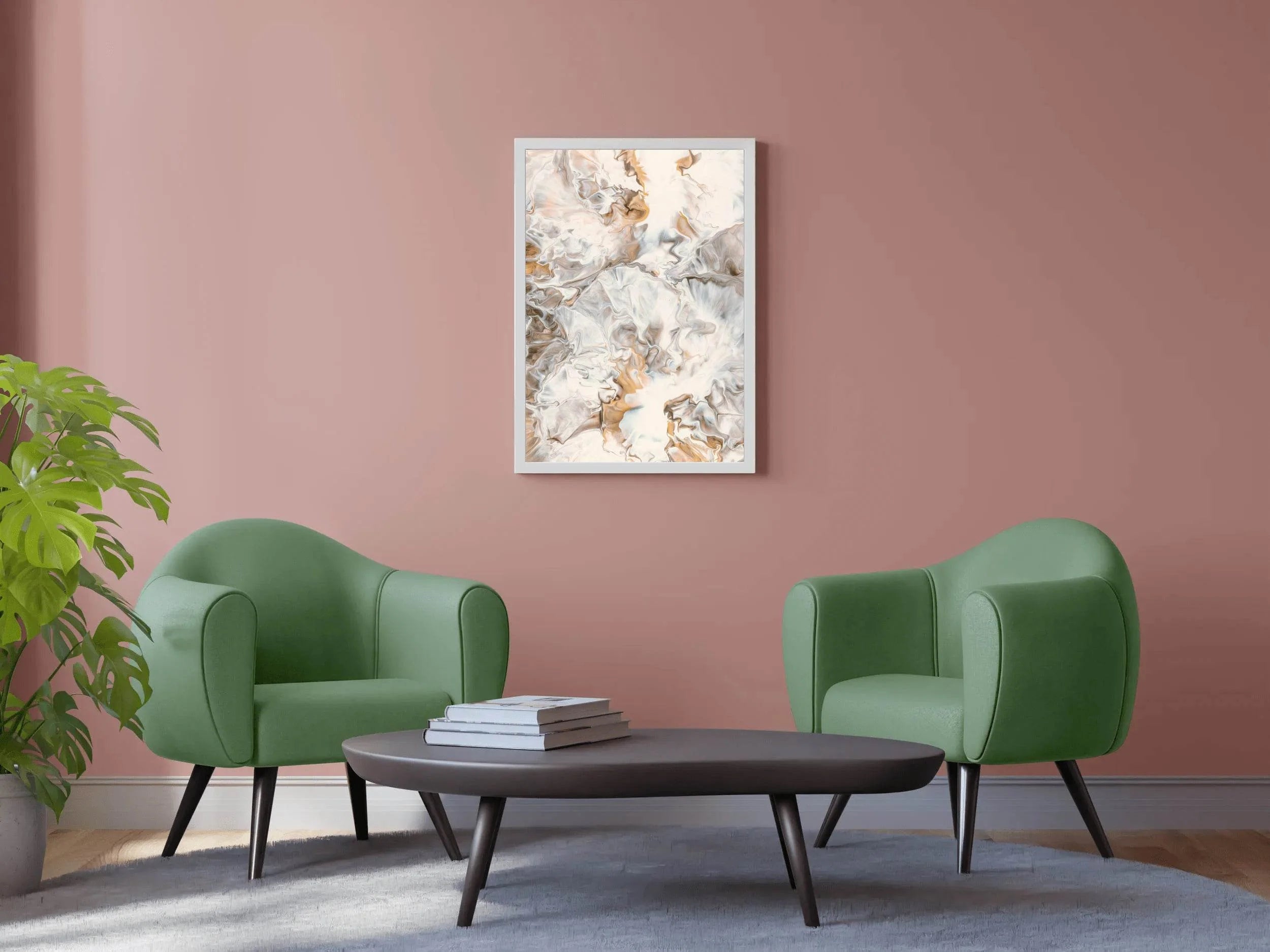 Fluid Oil Paint Modern Abstract Wall Art - beink online art store