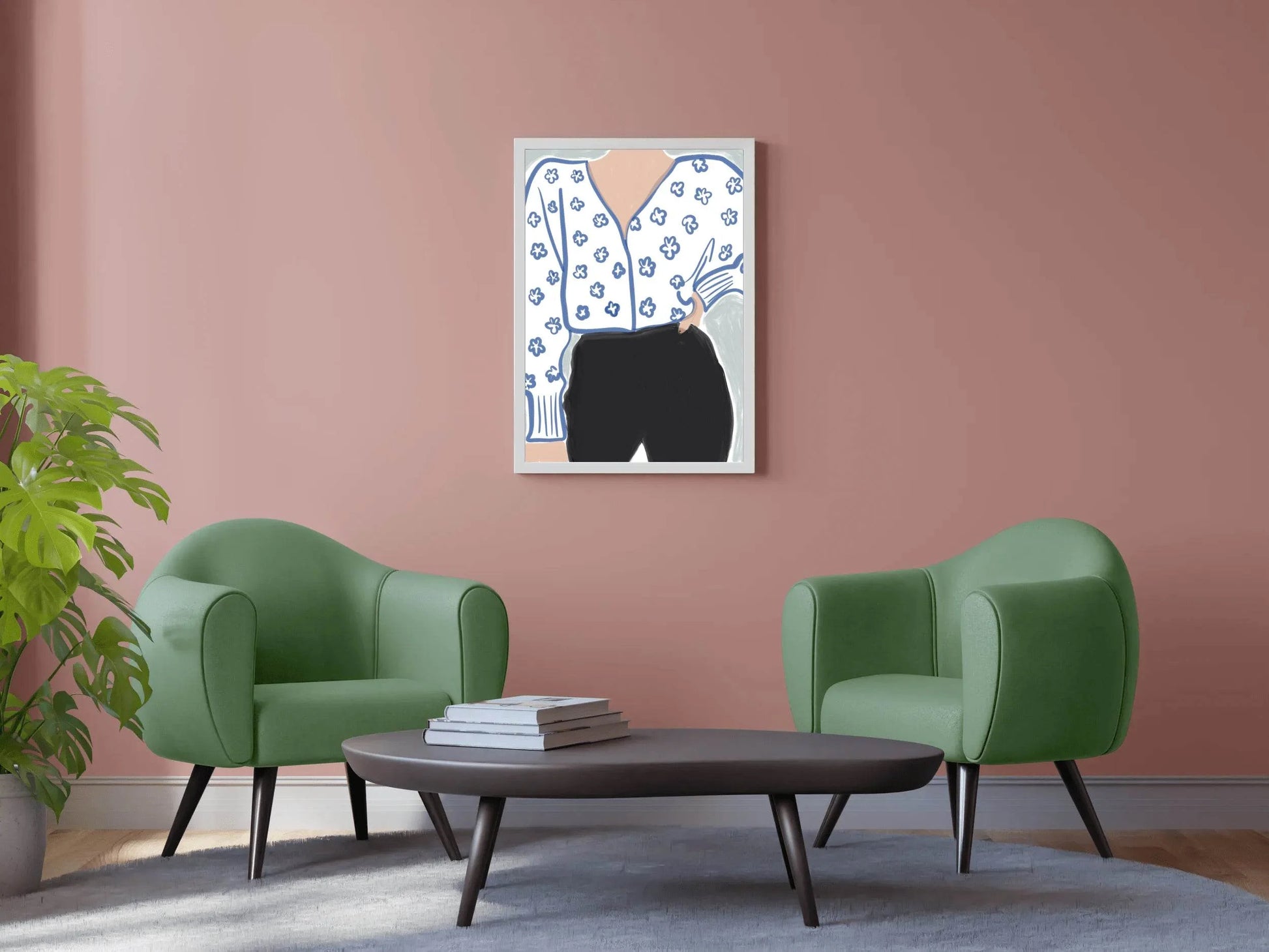 Classic Women Dress Painting Wall Art - beink online art store