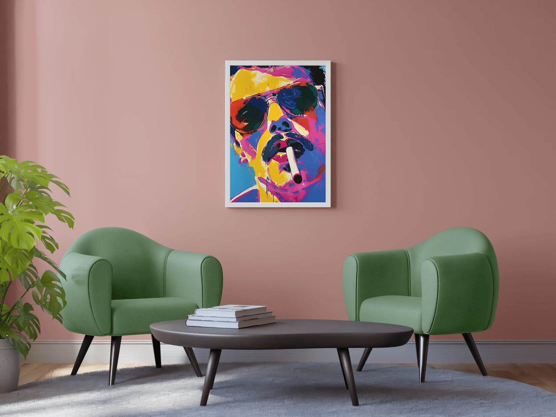 Bold Portrait Colorful Man Wall Art - beink online art store