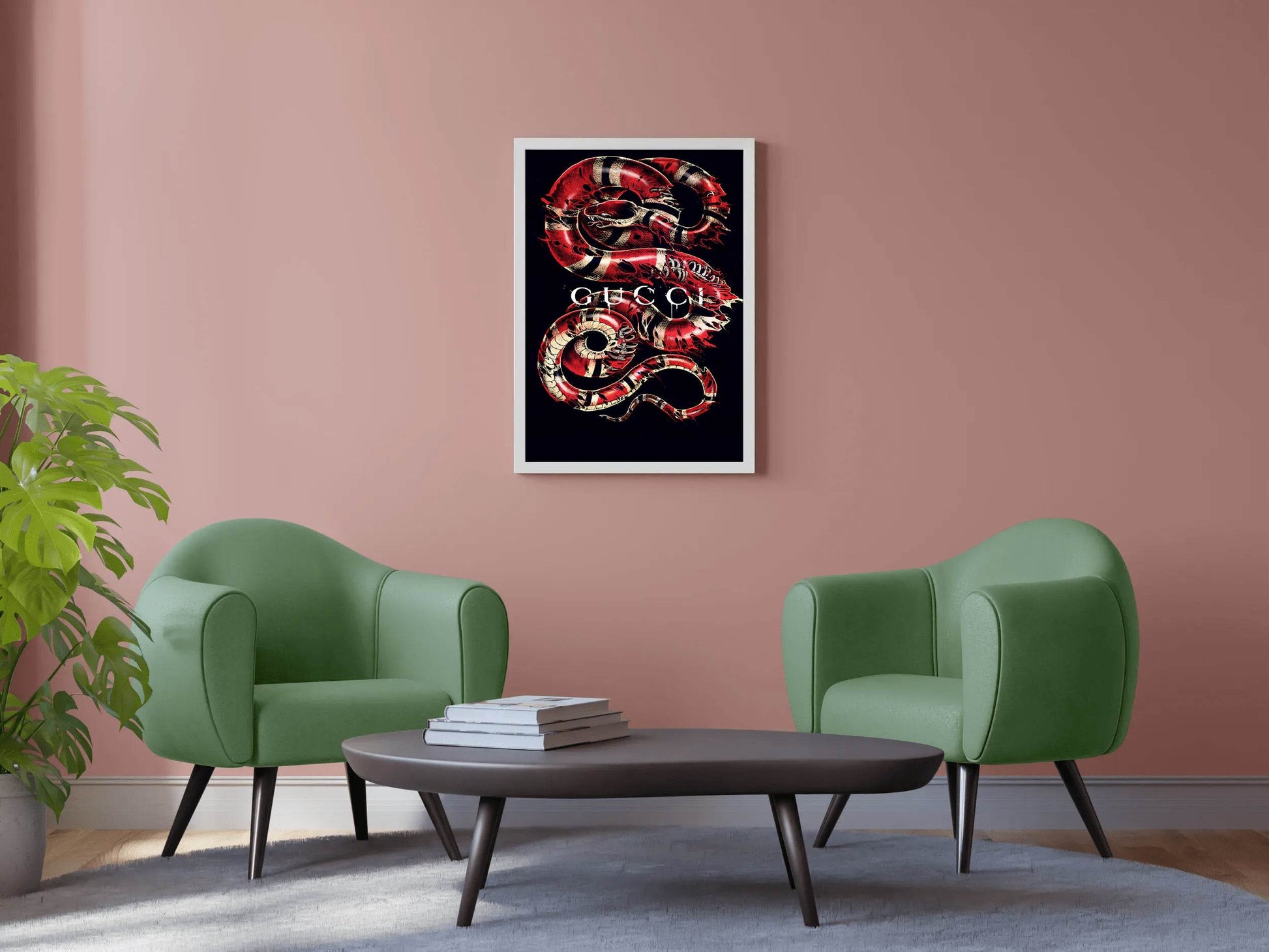 Gucci Red Snake Wall Art - beink online art store