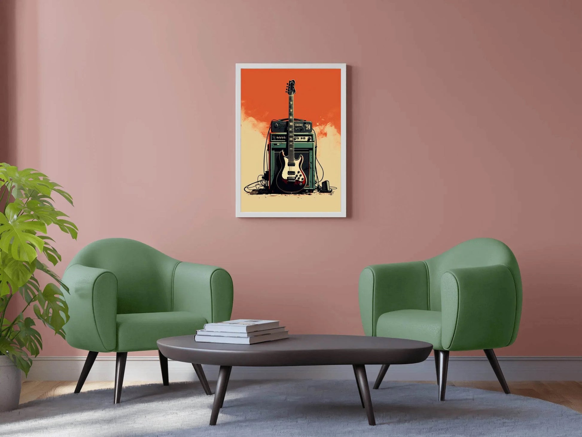 Radio Electric Guitar Wall Art - beink online art store