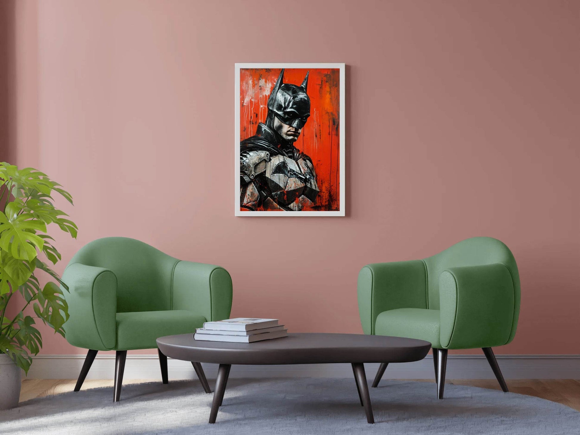 Painting of Robert Pattinson Batman Portrait - beink online art store