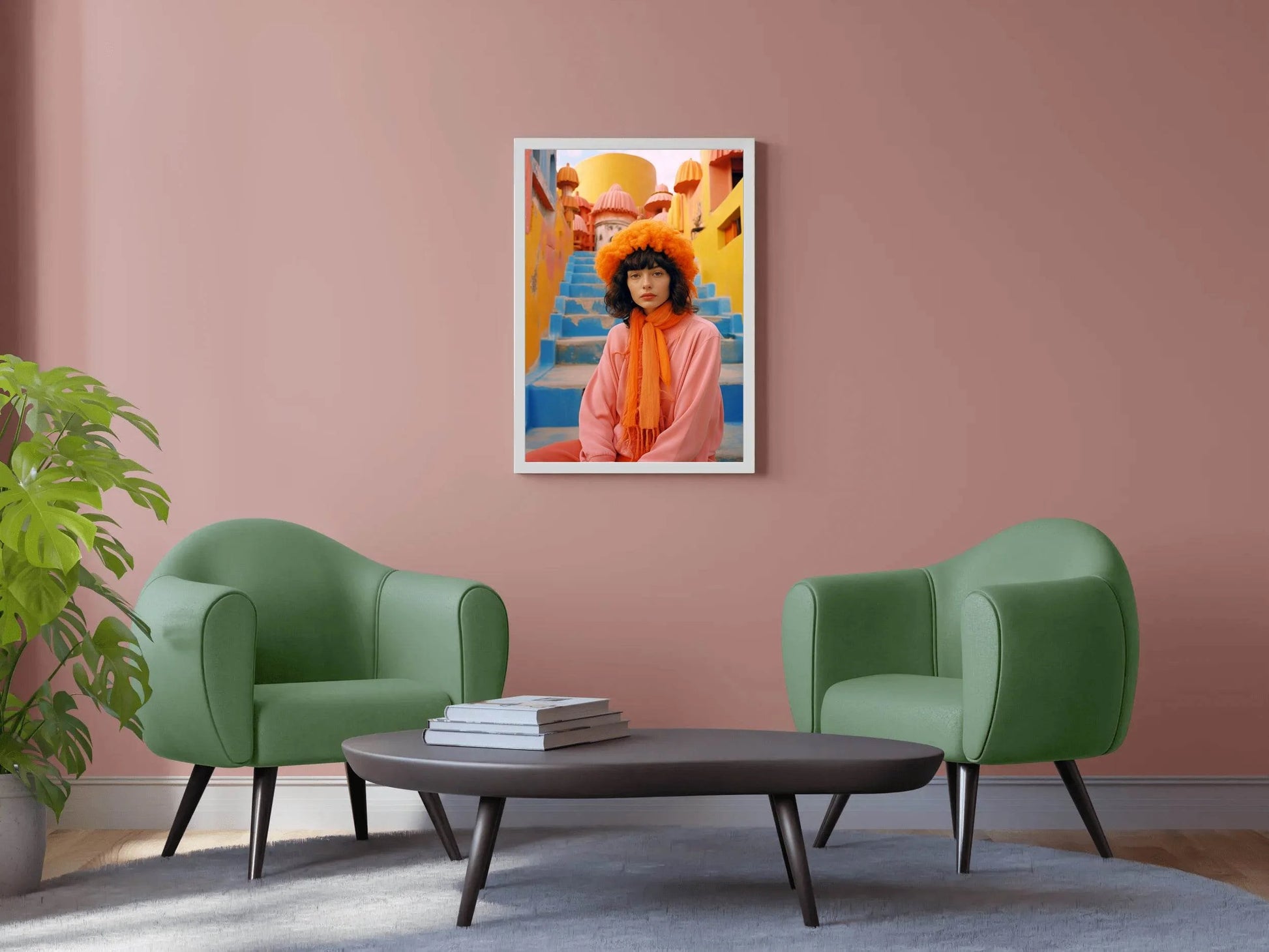 Moroccan Cotton Hat And Shawl Wall Art - beink online art store