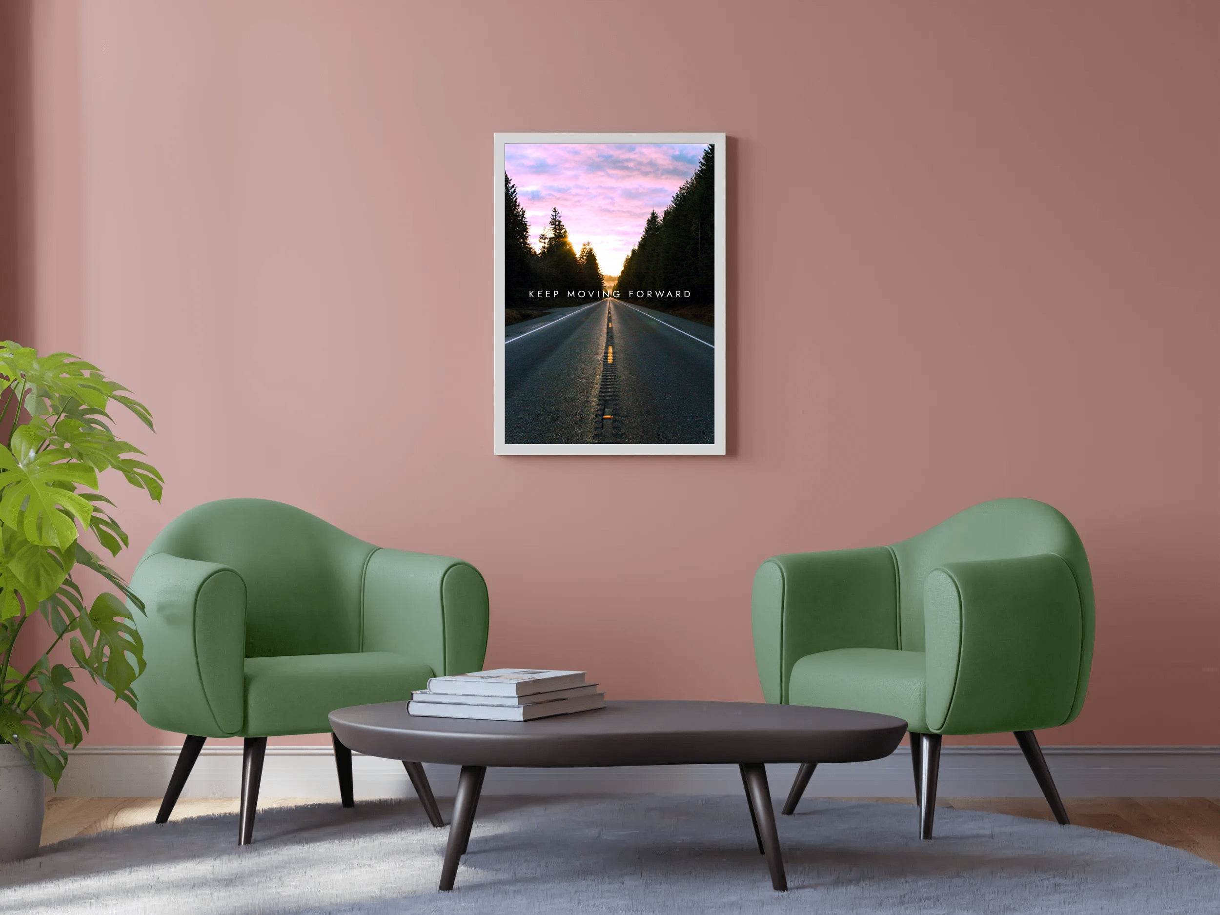 Keep Moving Forward Motivational Wall Art - beink online art store