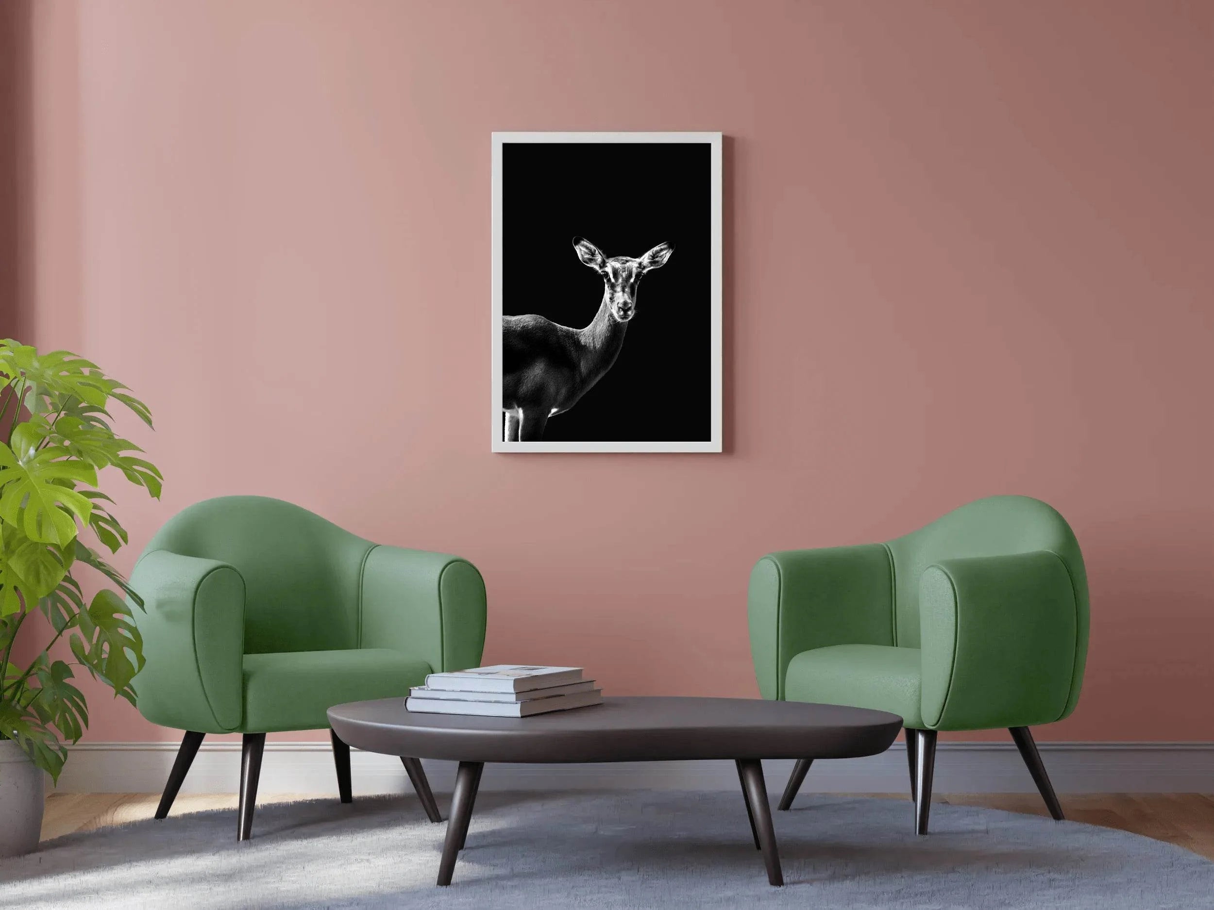 Impala Black and White Wall Art - beink online art store