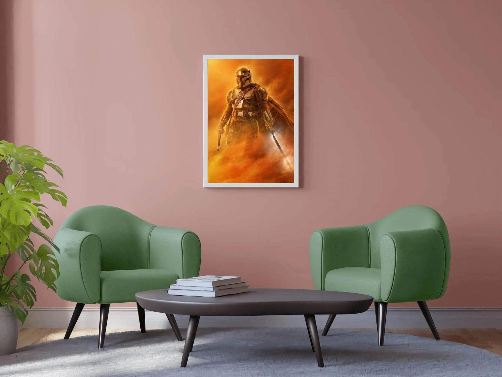 STAR WARS Mandalorian in Sand Storm Wall Art - beink online art store