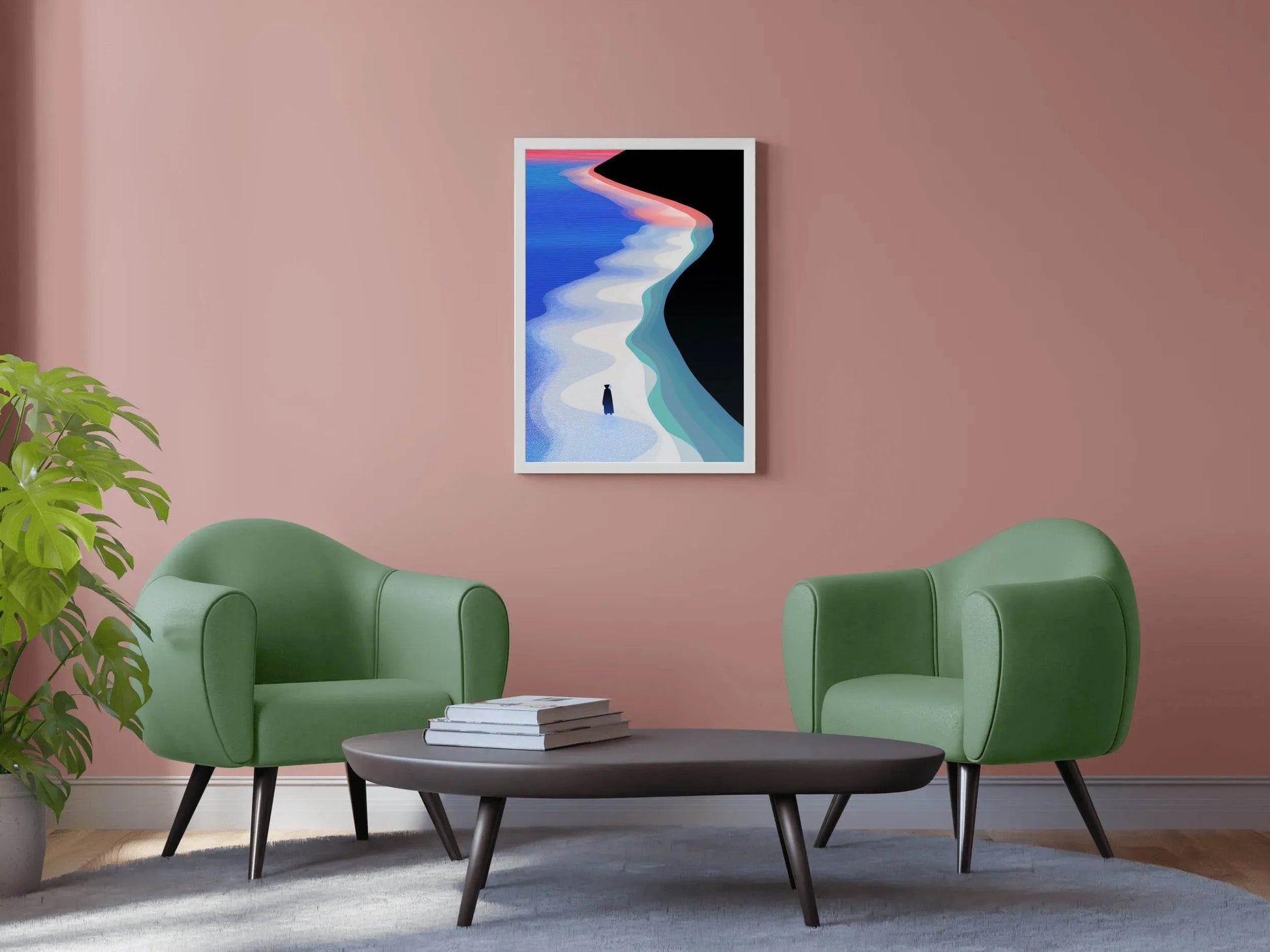 Solitary Figure on the Shore Wall Art - beink online art store