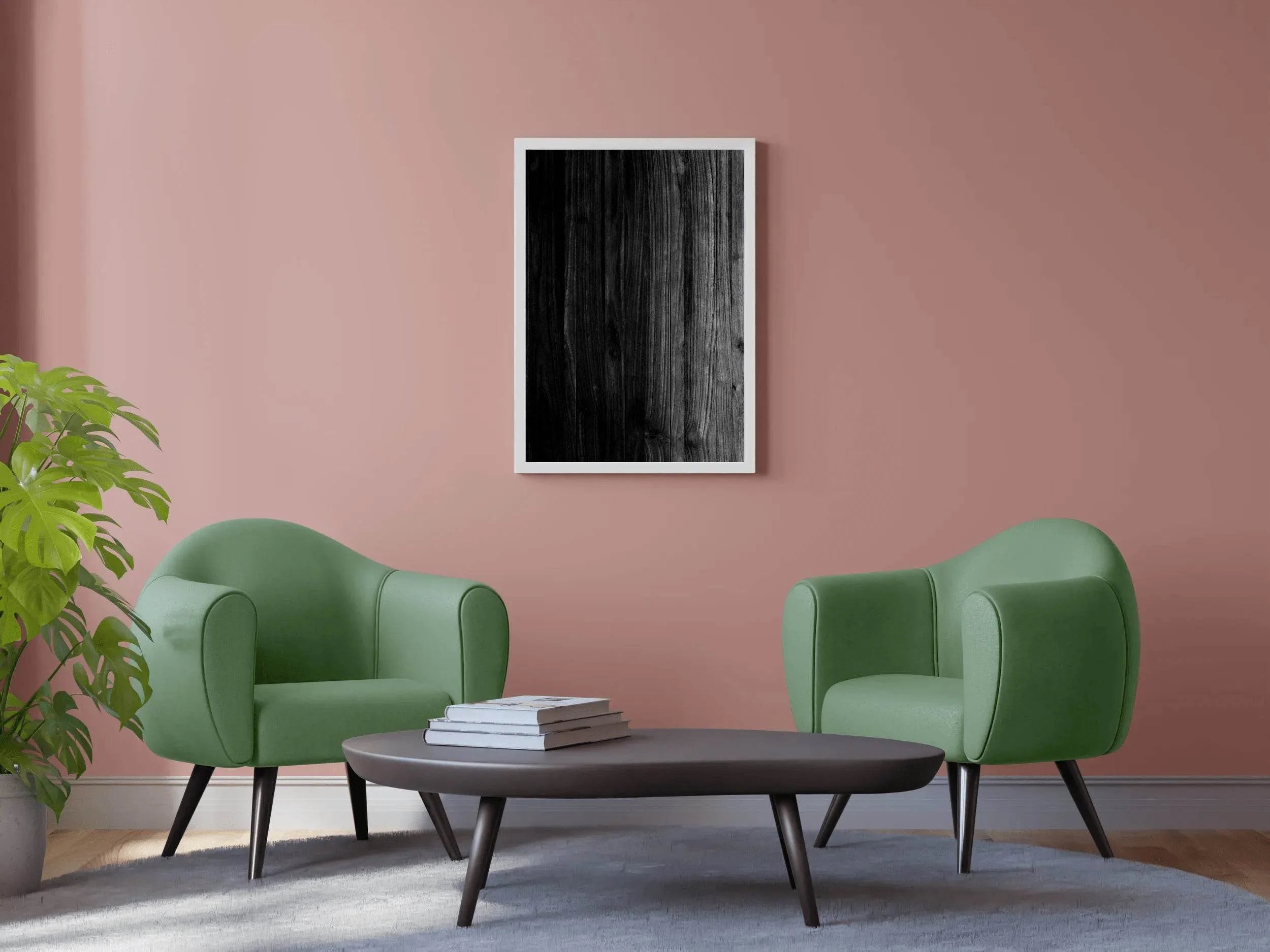Wood Textured Black & White Wall Art - beink online art store