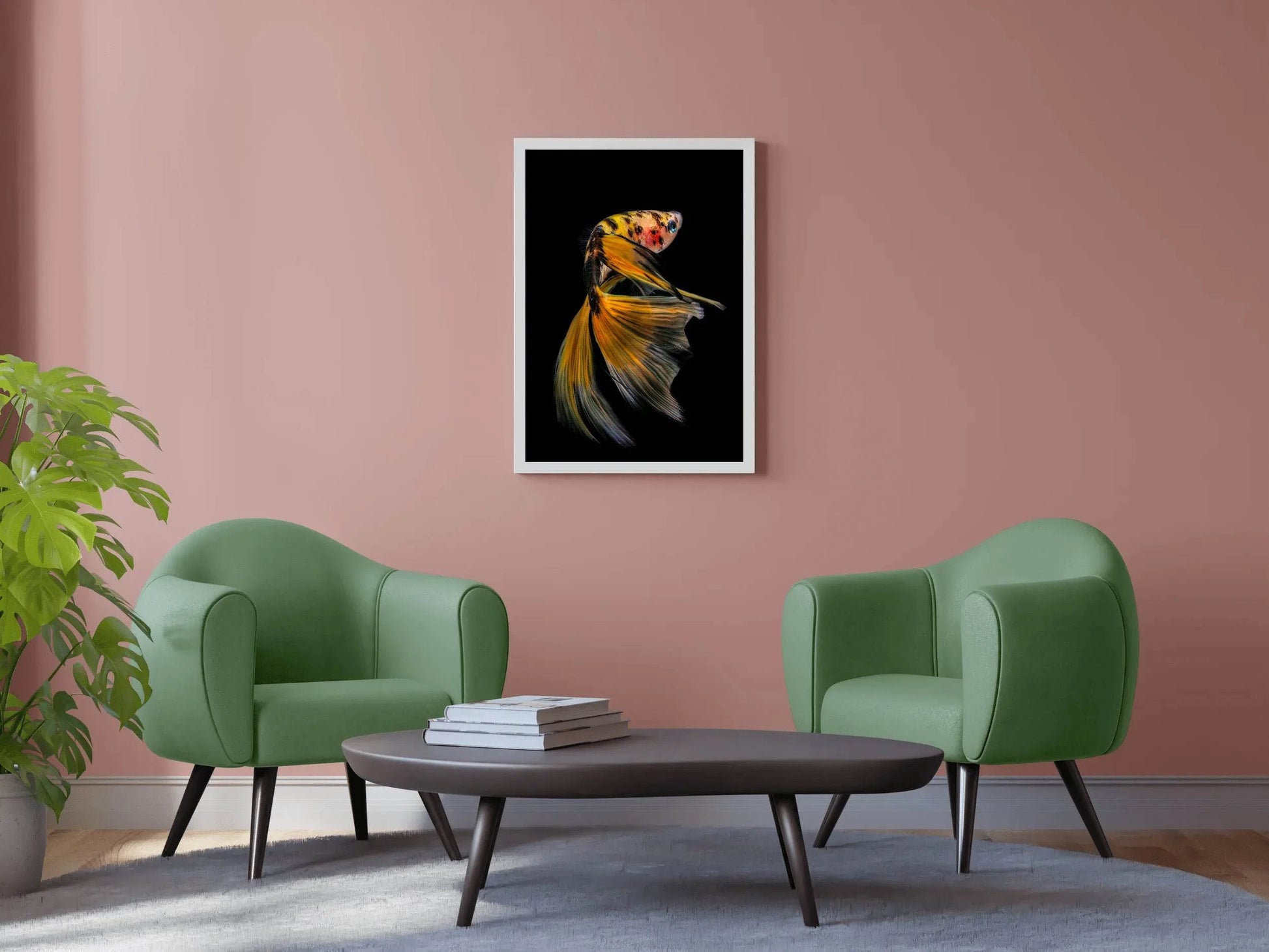 Siamese Fighting Fish Picture Wall Art - beink online art store