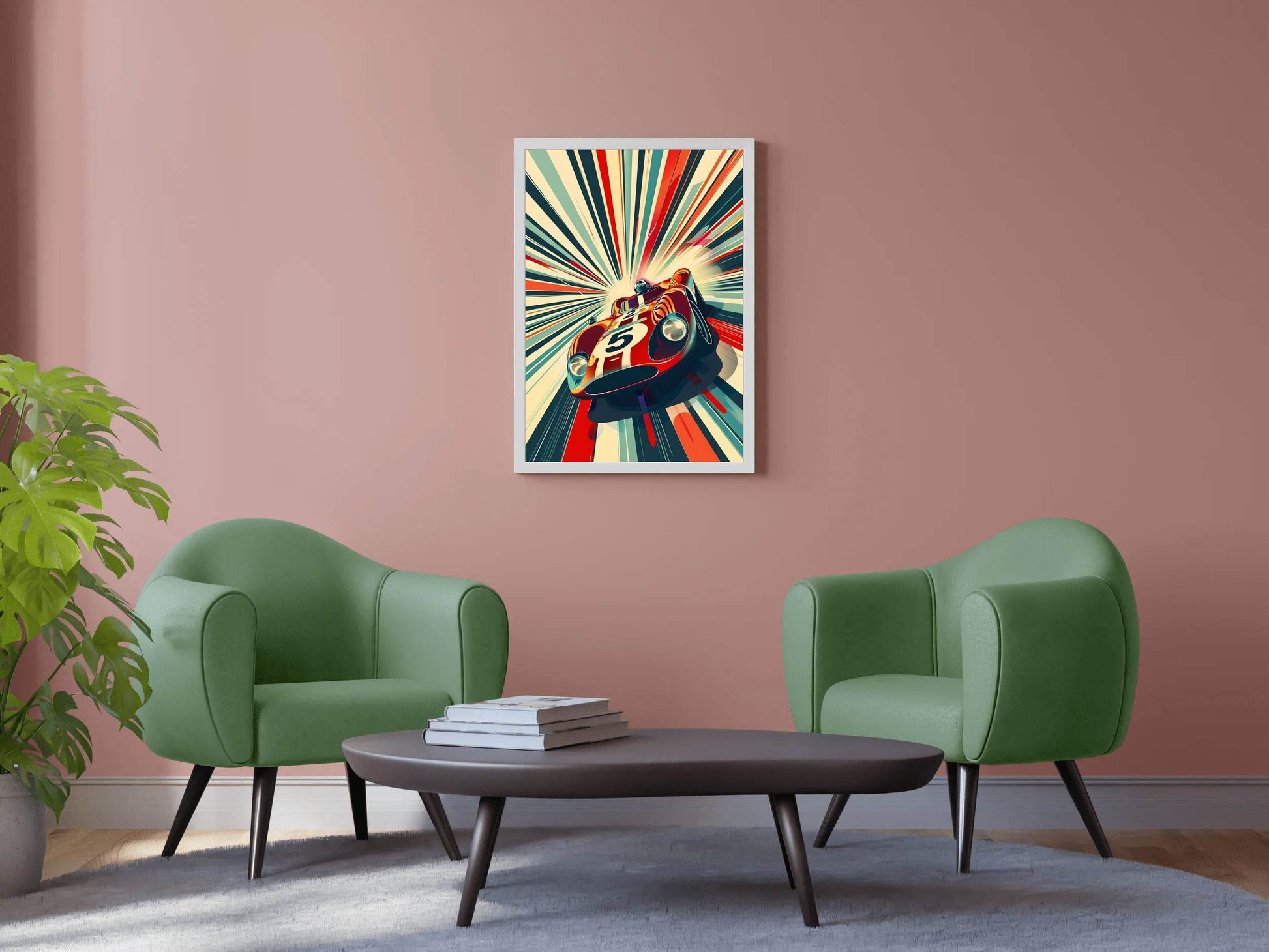 Classic Car Racing Wall Art - beink online art store