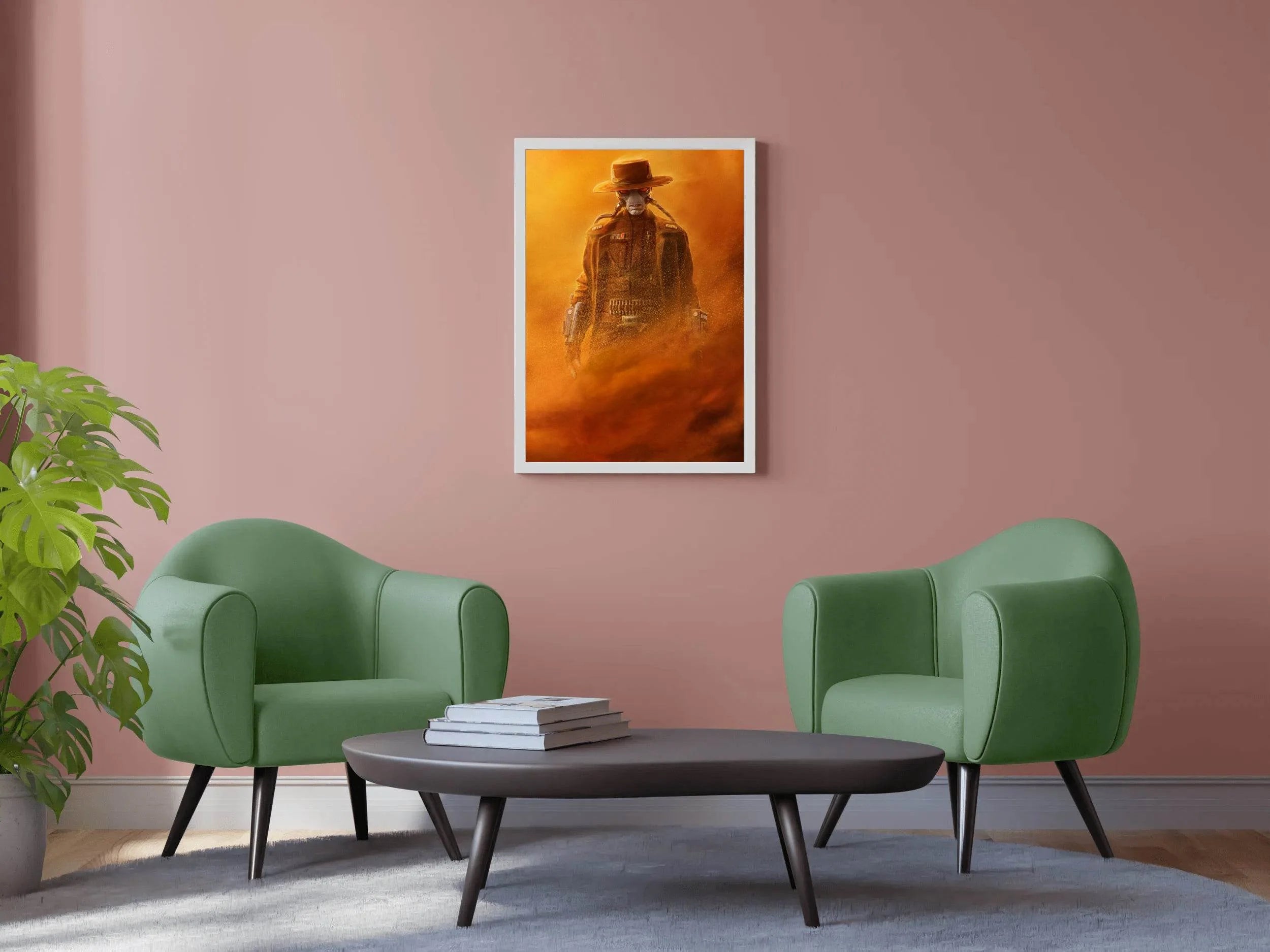 Cad Bane in Sand Storm Wall Art - beink online art store