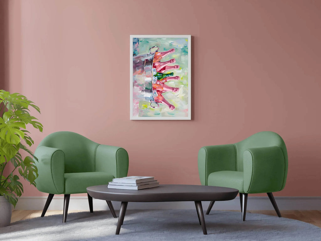 Champagne on Ice Wall Art - beink online art store
