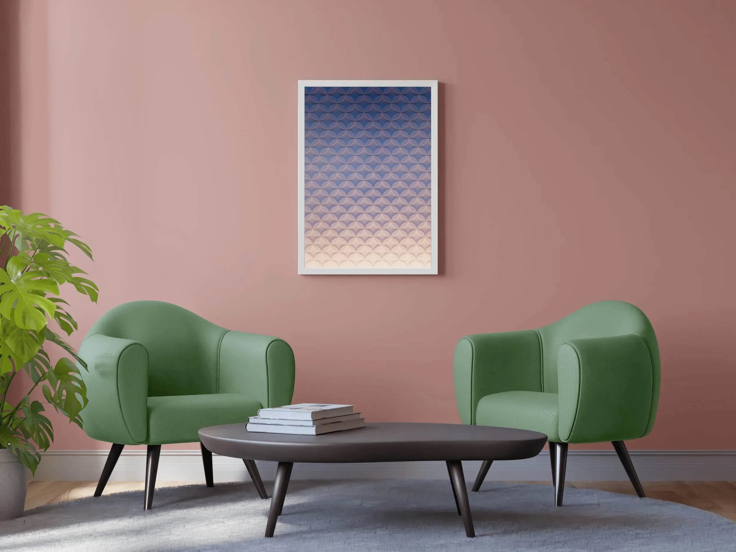Check Pattern Abstract Wall Art - beink online art store