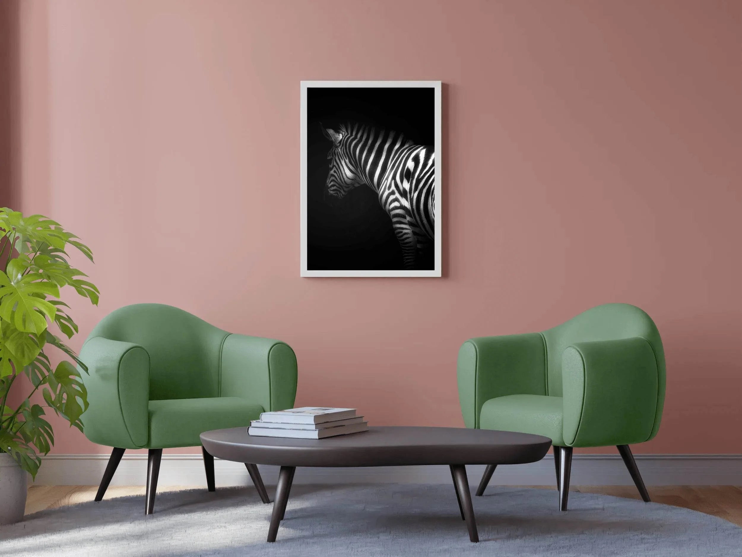 Zebra Black & White Wall Art - beink online art store