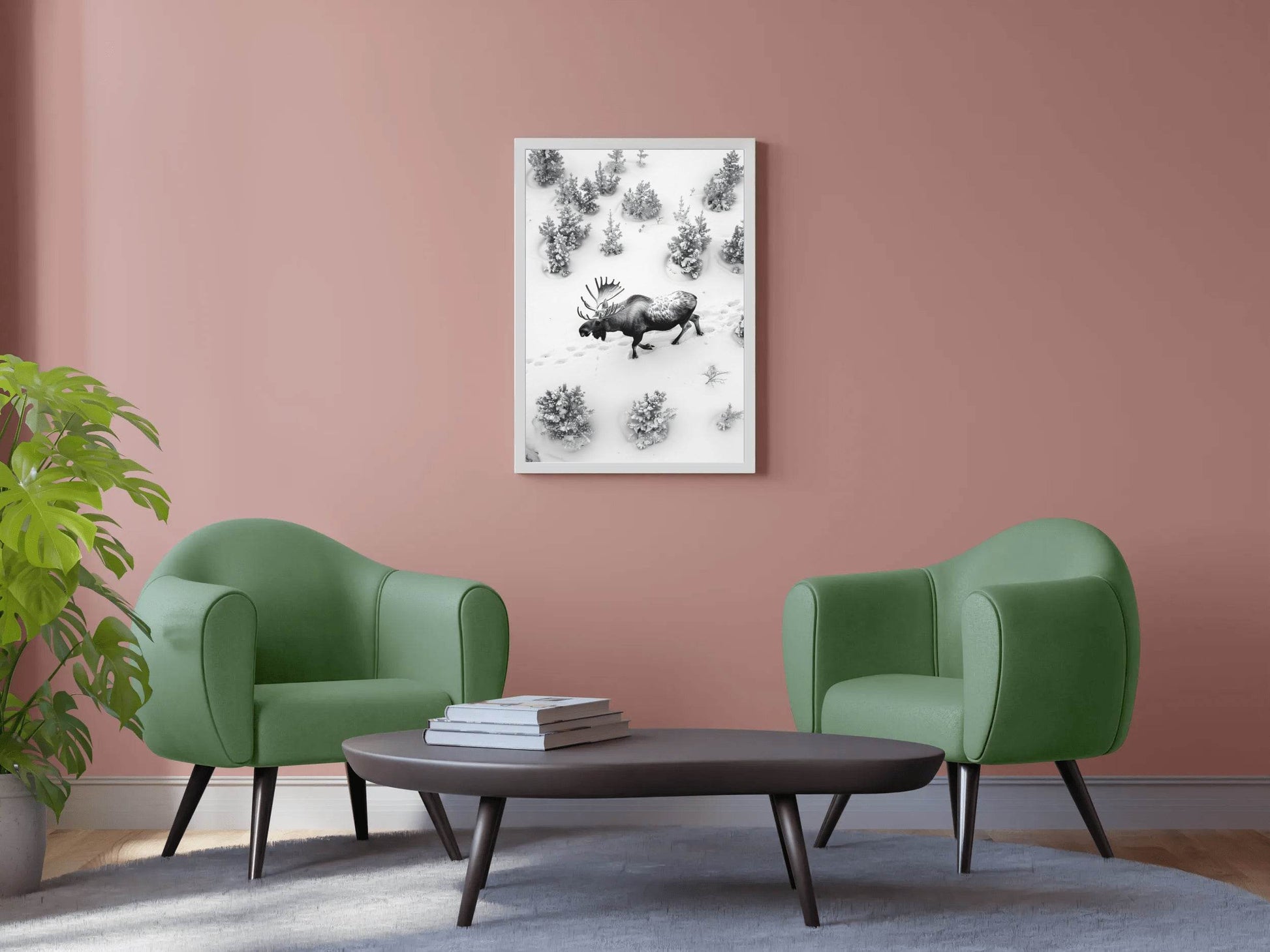 Alaska Moose Animal Wall Art - beink online art store