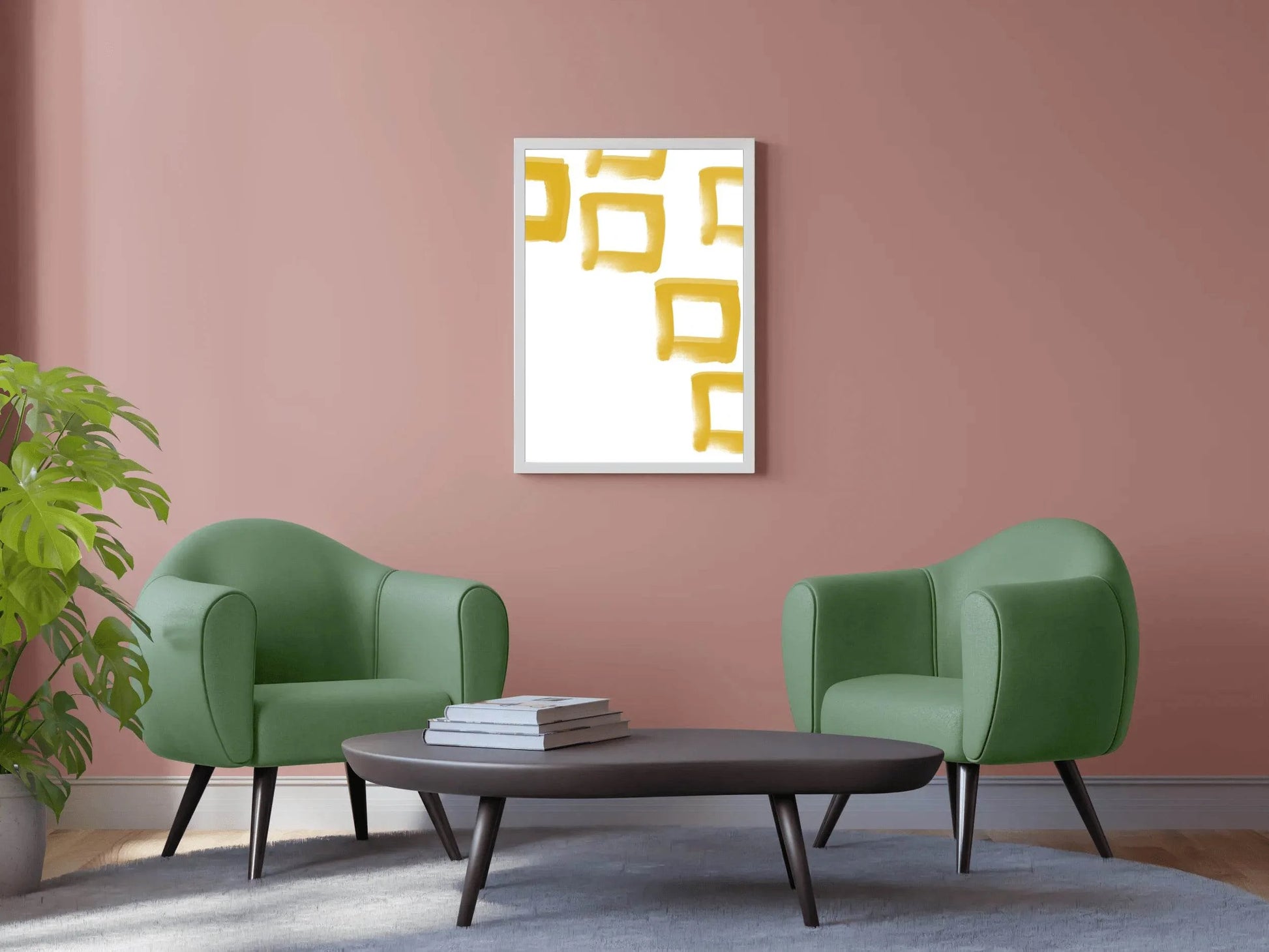 Painting Yellow Cubes Wall Art - beink online art store