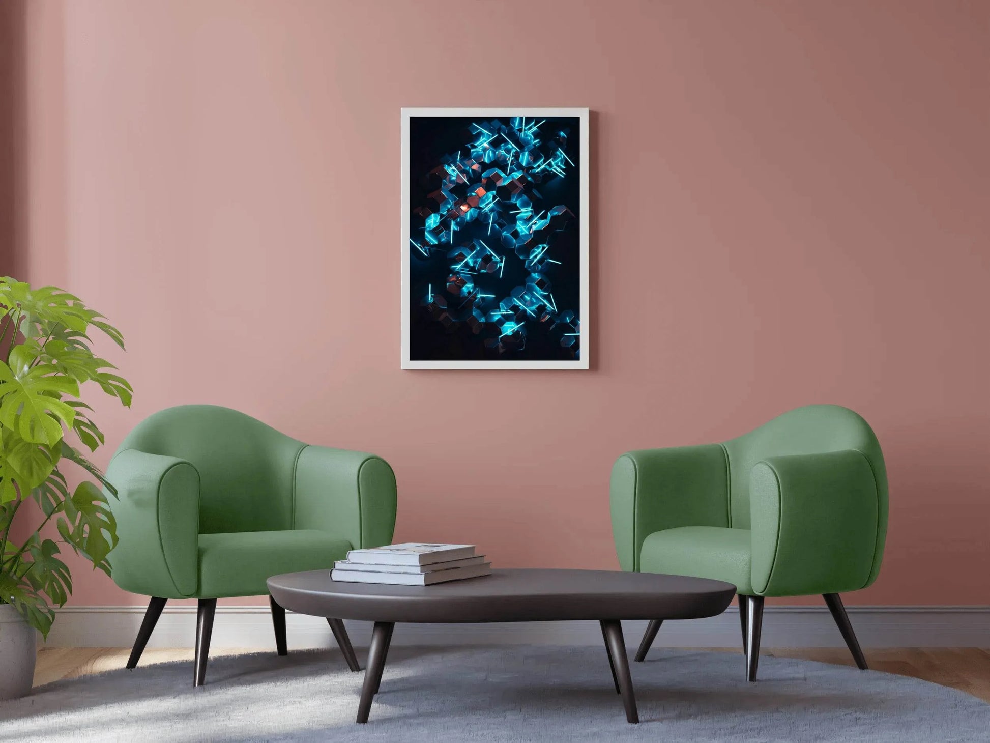 3D LED Crystals Abstract Wall Art - beink online art store