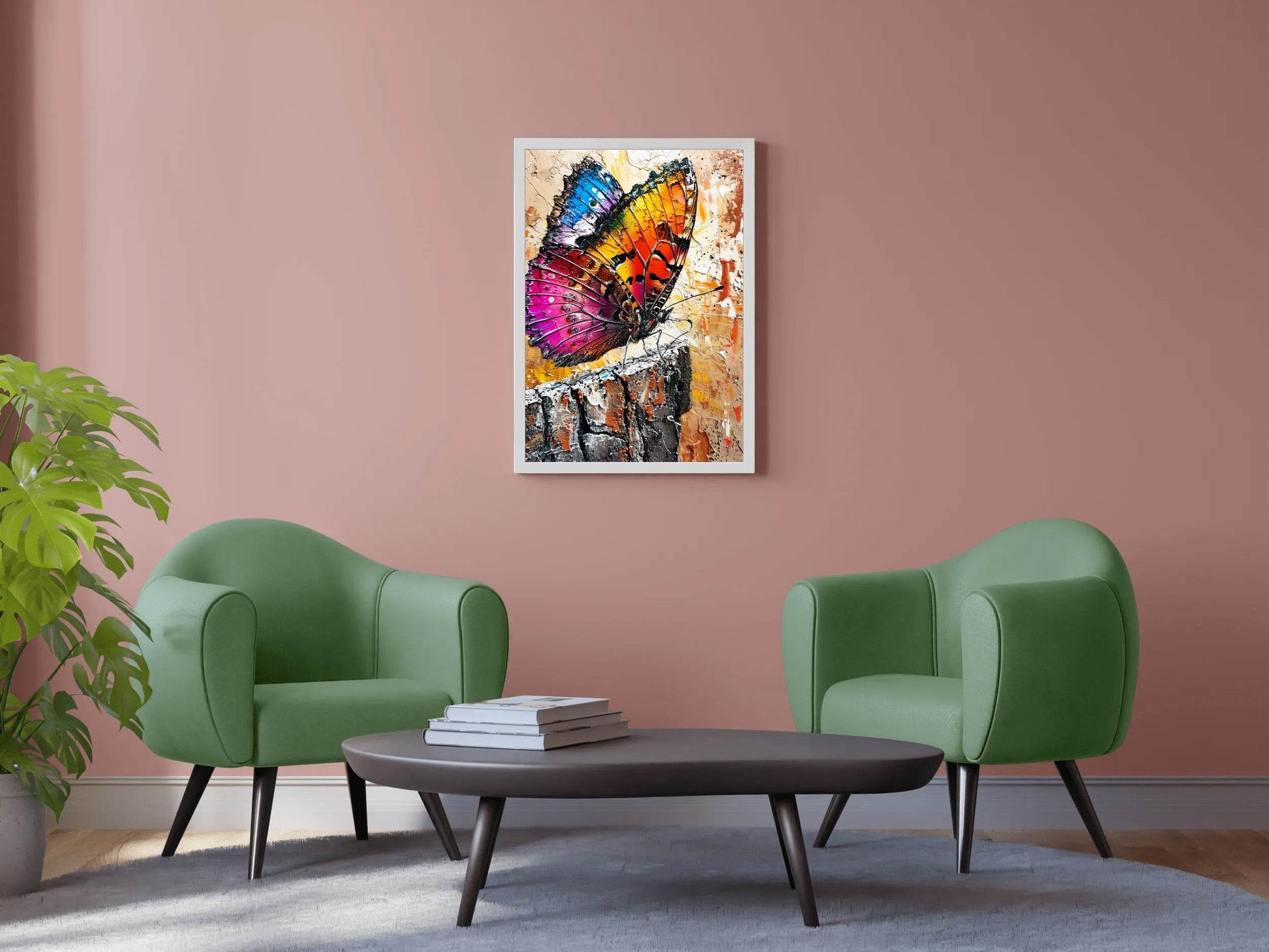 Colorful Butterfly Painting Wall Art - beink online art store