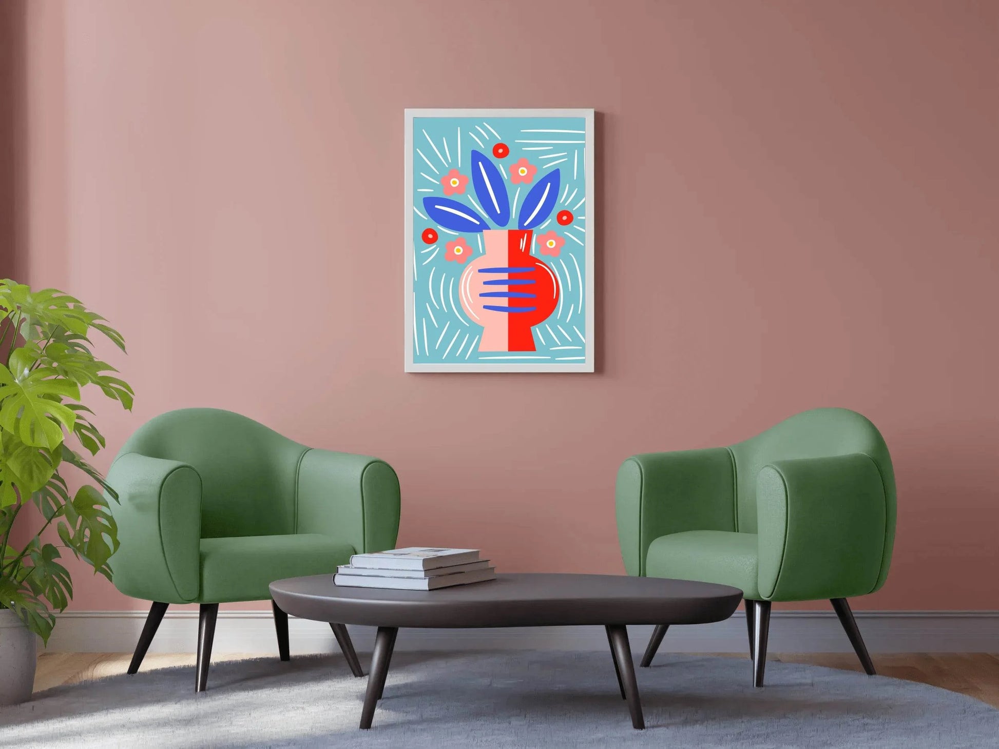 Painting a Long Vase Art - beink online art store