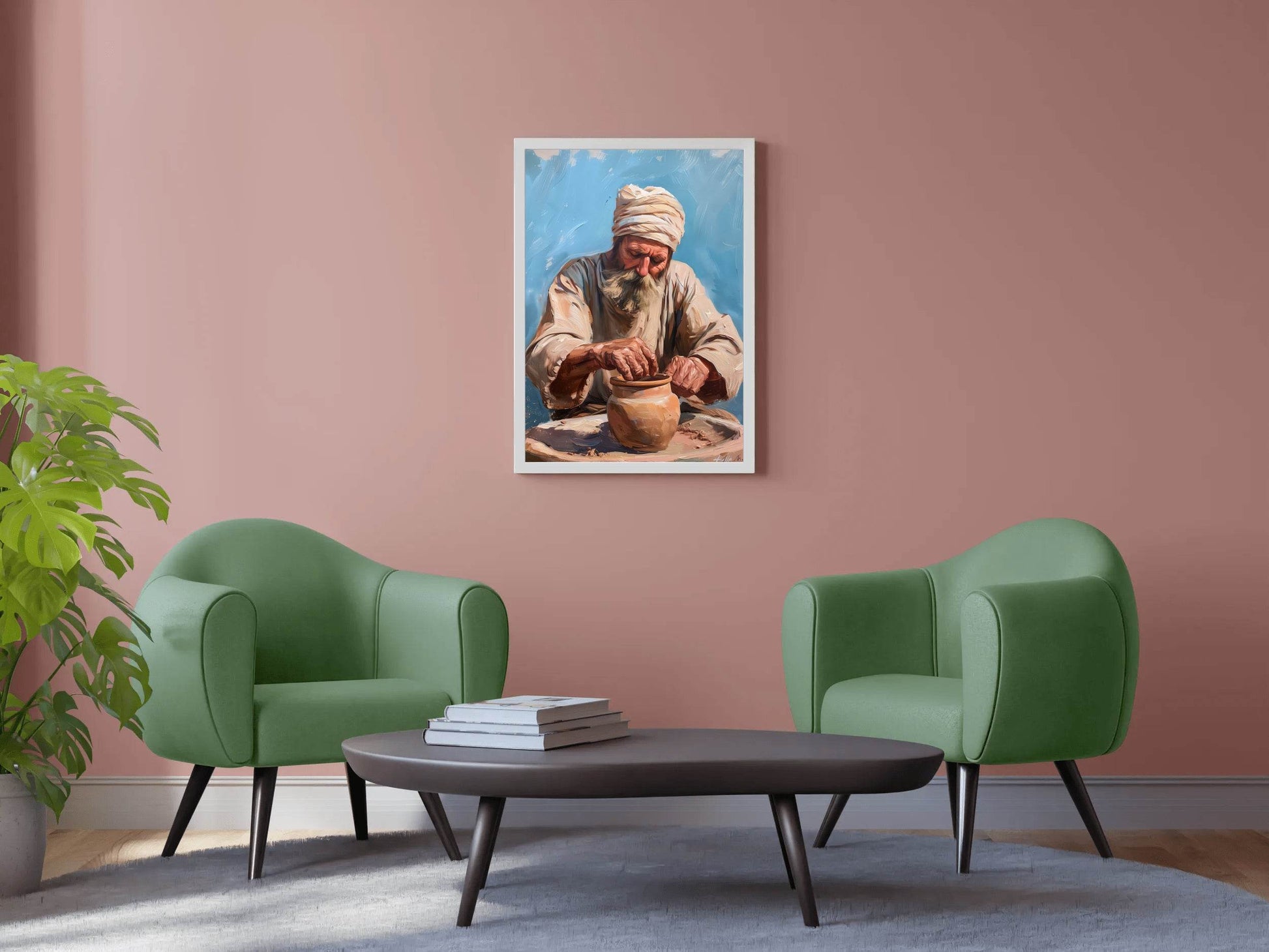 Old Potter Painting Wall Art - beink online art store