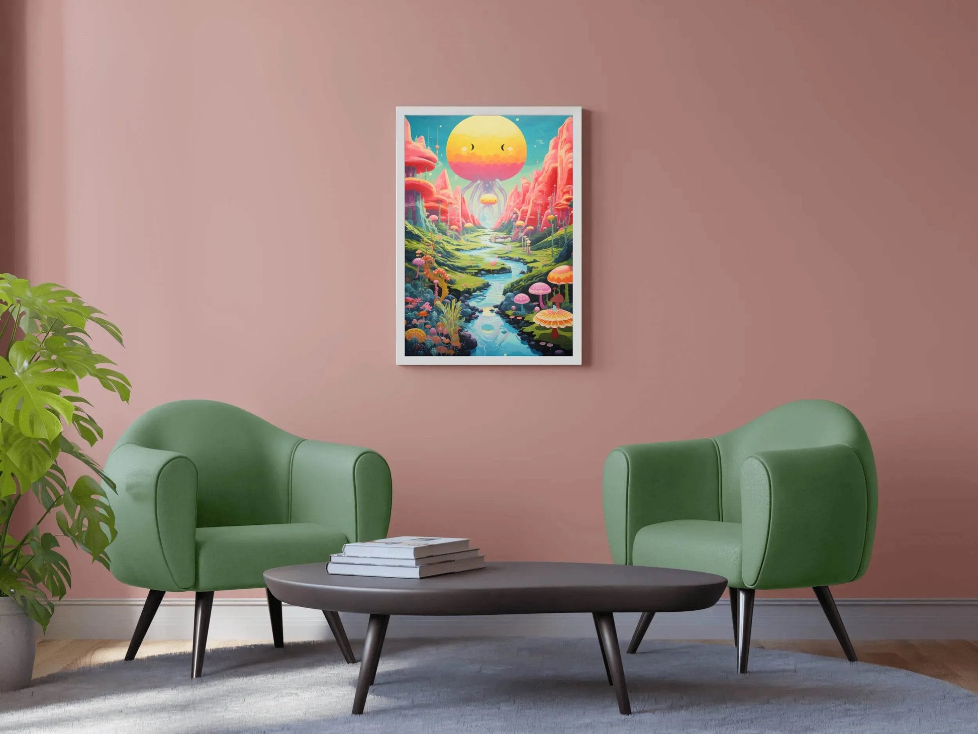 Master Flame Psychedelic Themed Aesthetic Wall Art - beink online art store
