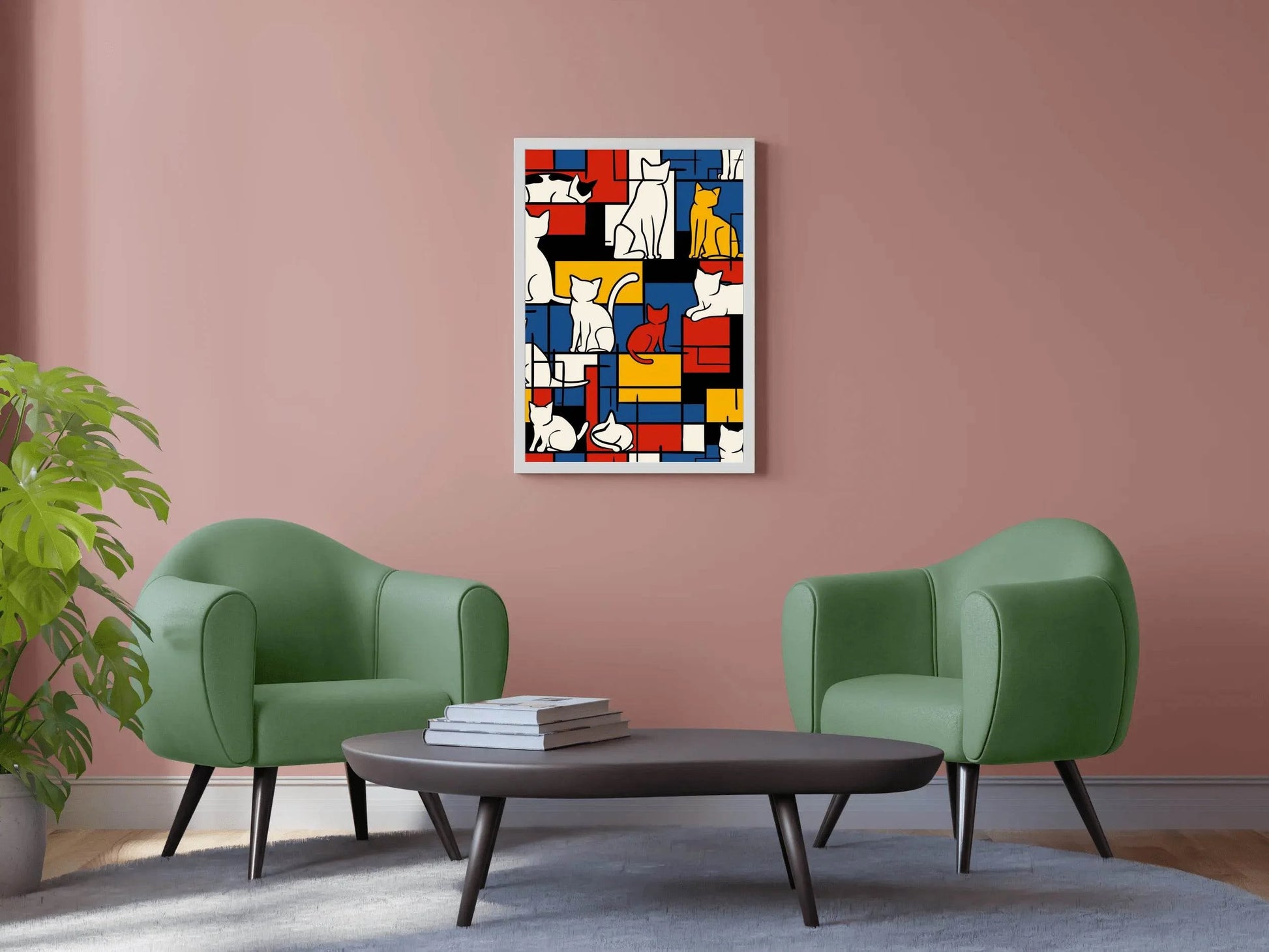 The Mondrian Cats by Tobe Fonseca - beink online art store