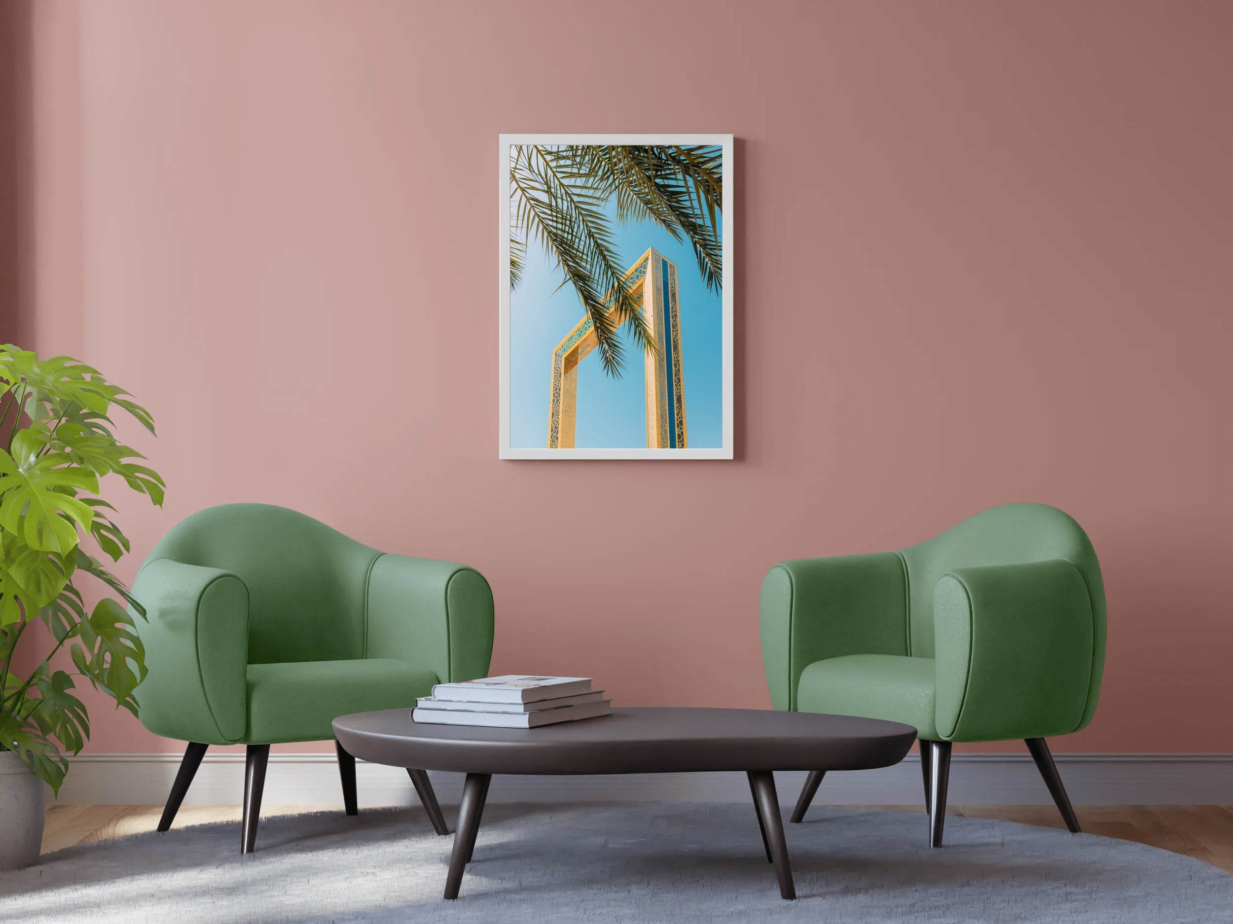 The Frame and a Palm Wall Art - beink online art store