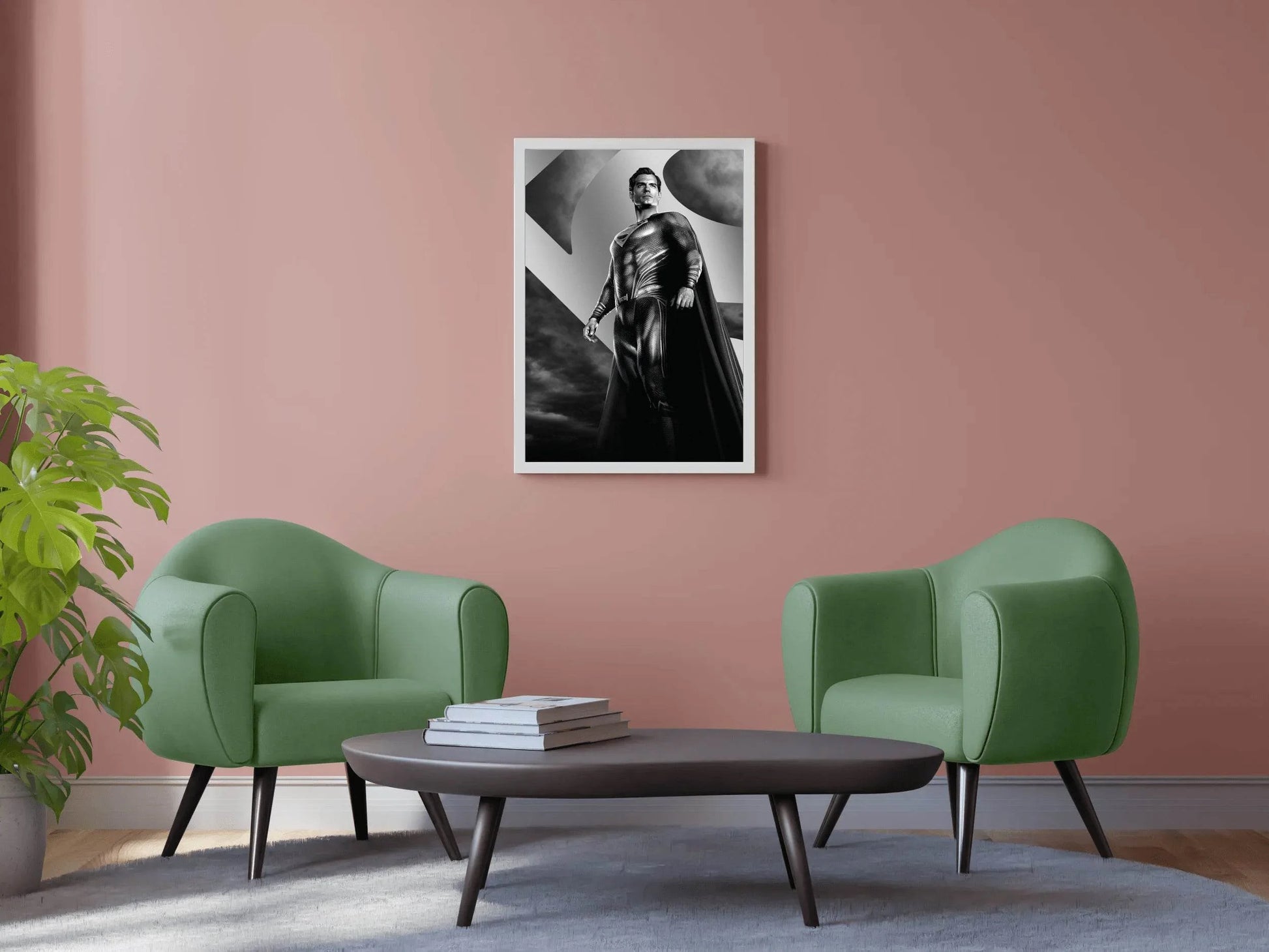 Man of Steel in Black and White Wall Art - beink online art store