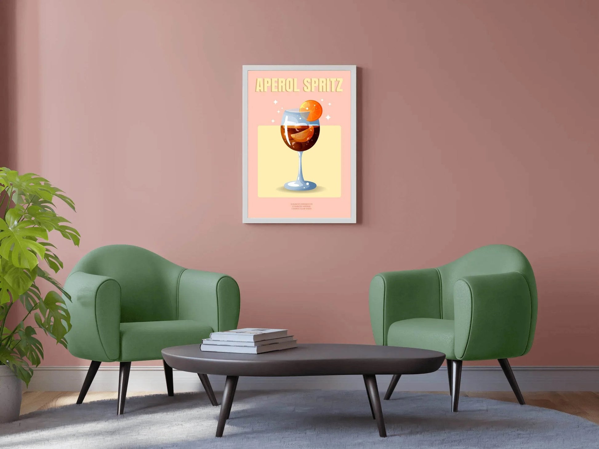 Orange Carbonated Cocktail Wall Art - beink online art store