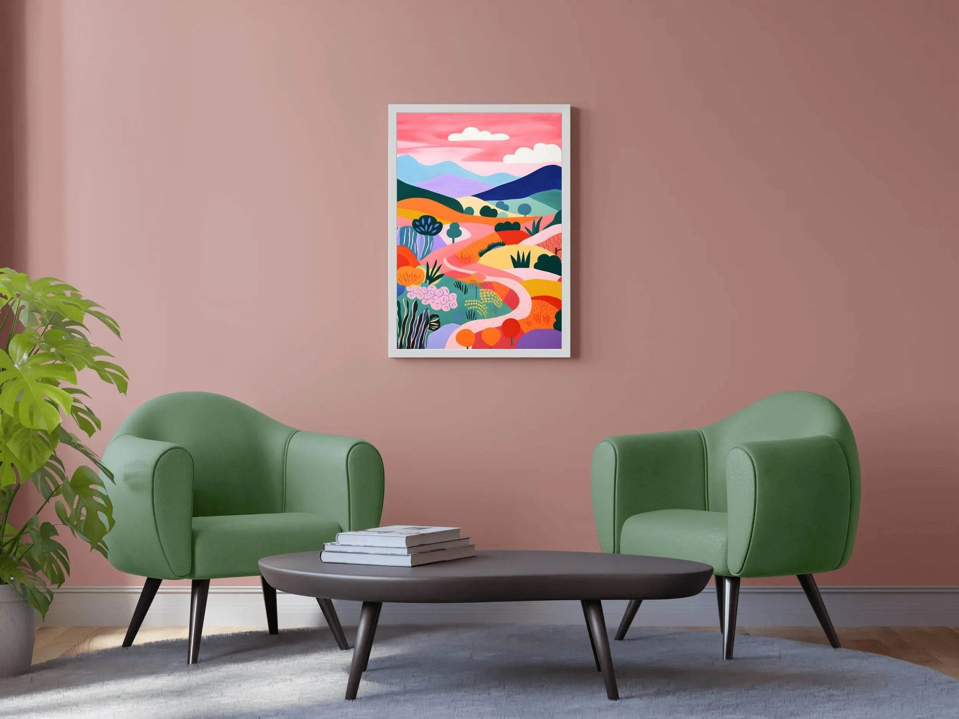 Desert Path Painting Wall Art - beink online art store