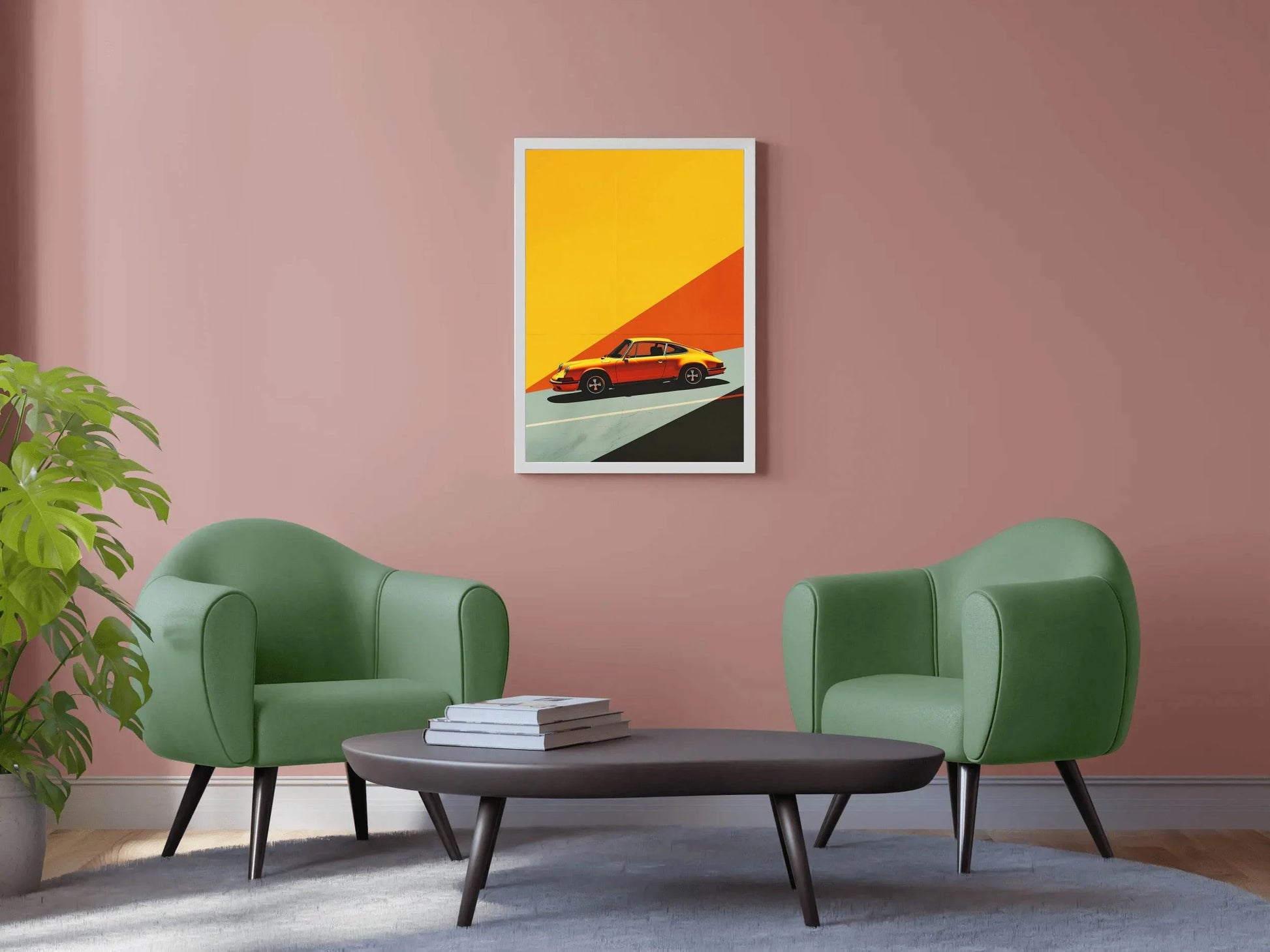 Porsche911 RS Yellow Wall Poster - beink online art store