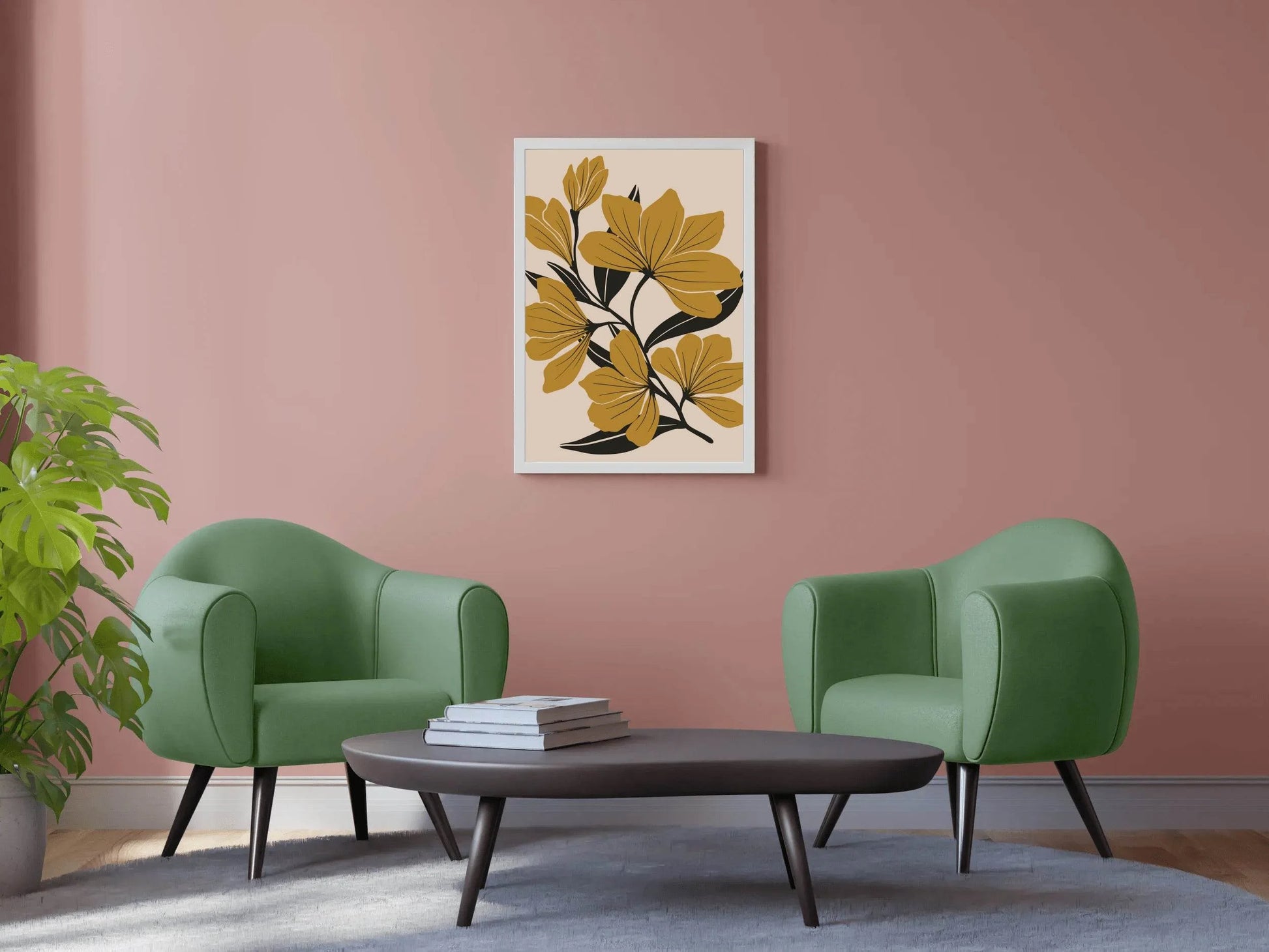 Coffee Flower Wall Art - beink online art store