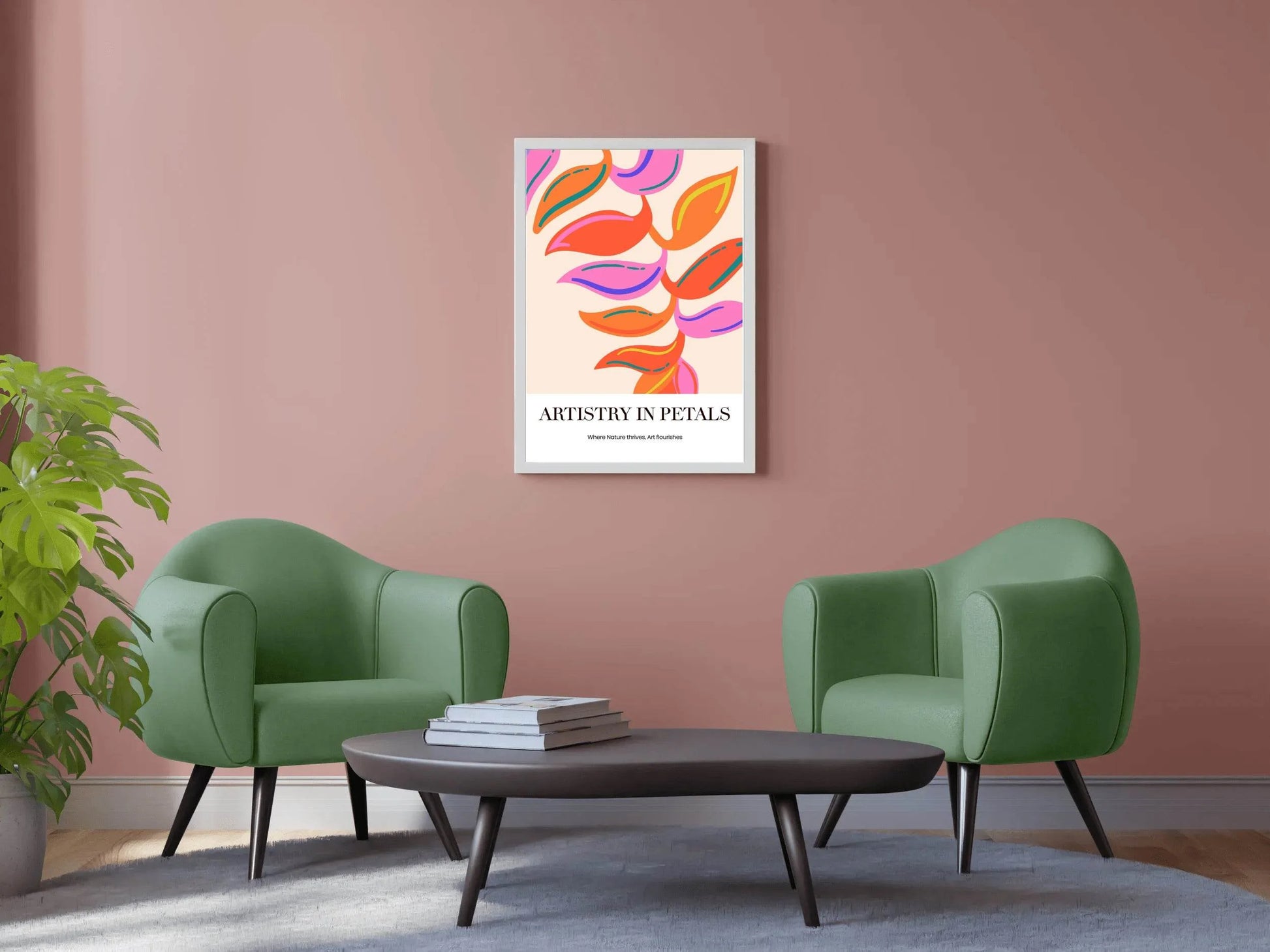 Tropical Leaf Painting Wall Art - beink online art store