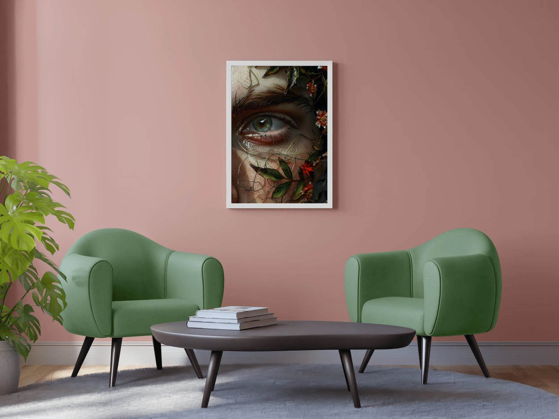 A Woman With Green Eyes Digital Art - beink online art store