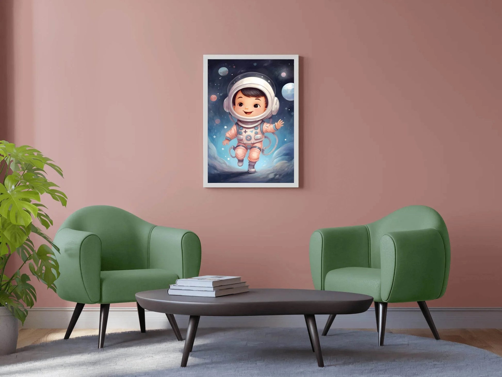 Cute Baby Astronaut Artwork - beink online art store