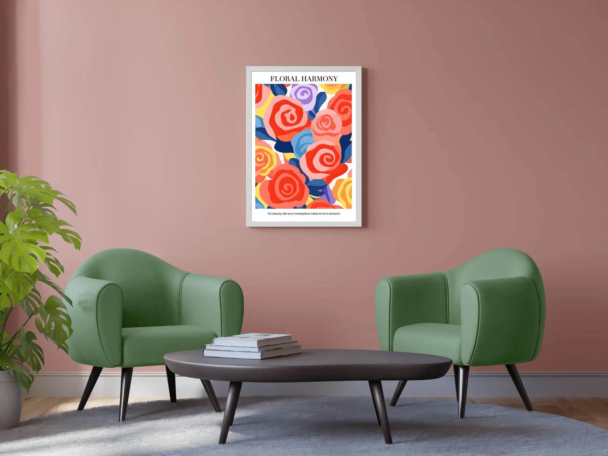 Painting Of Red Roses Wall Art - beink online art store