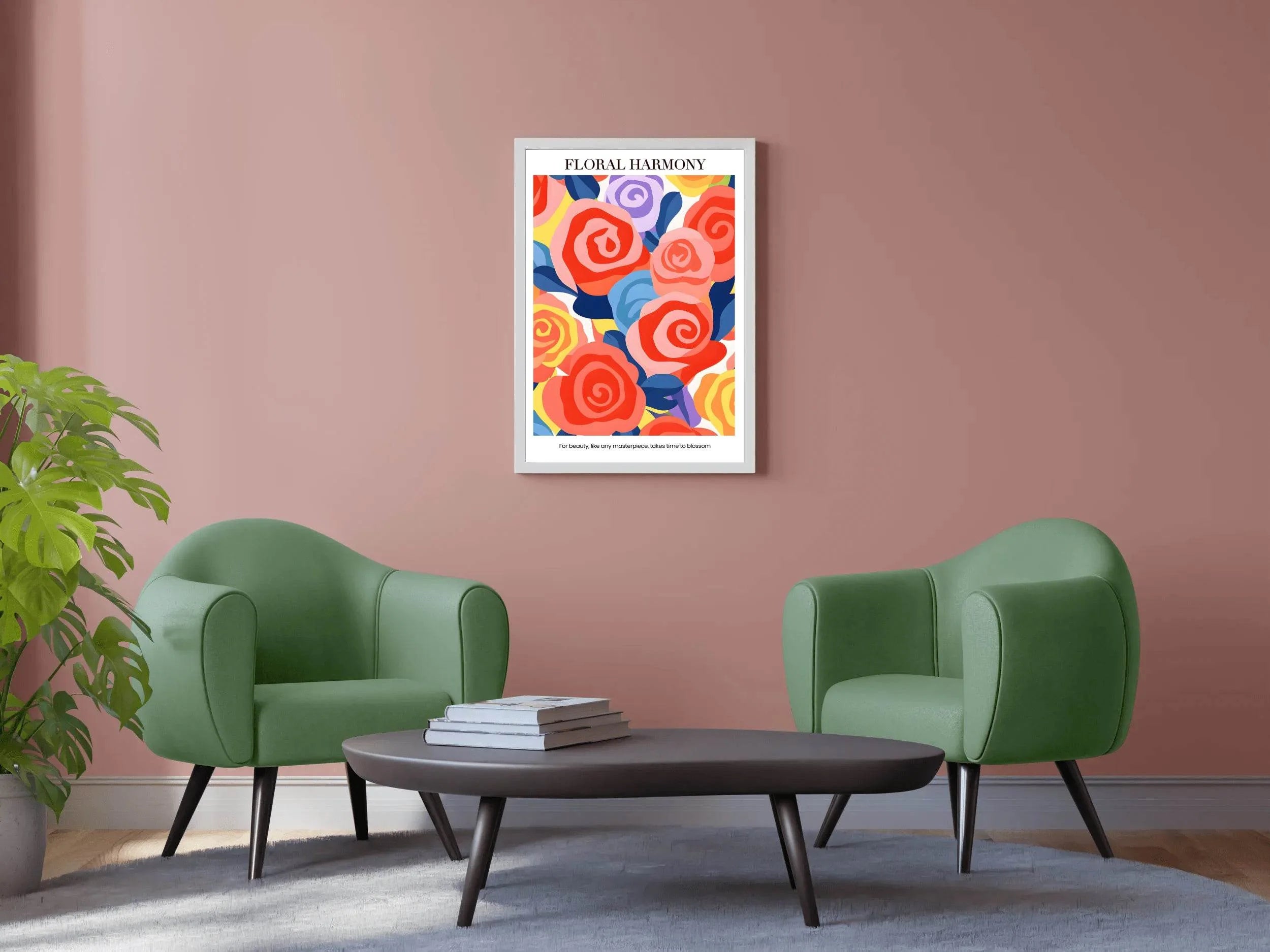 Painting Of Red Roses Wall Art - beink online art store
