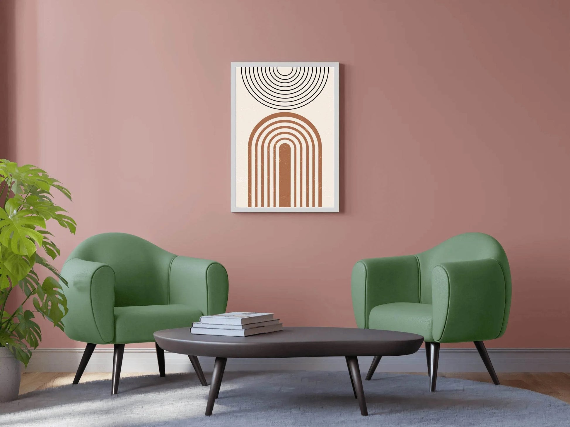Abstract Art Arched Lines Minimalist ArtWork - beink online art store