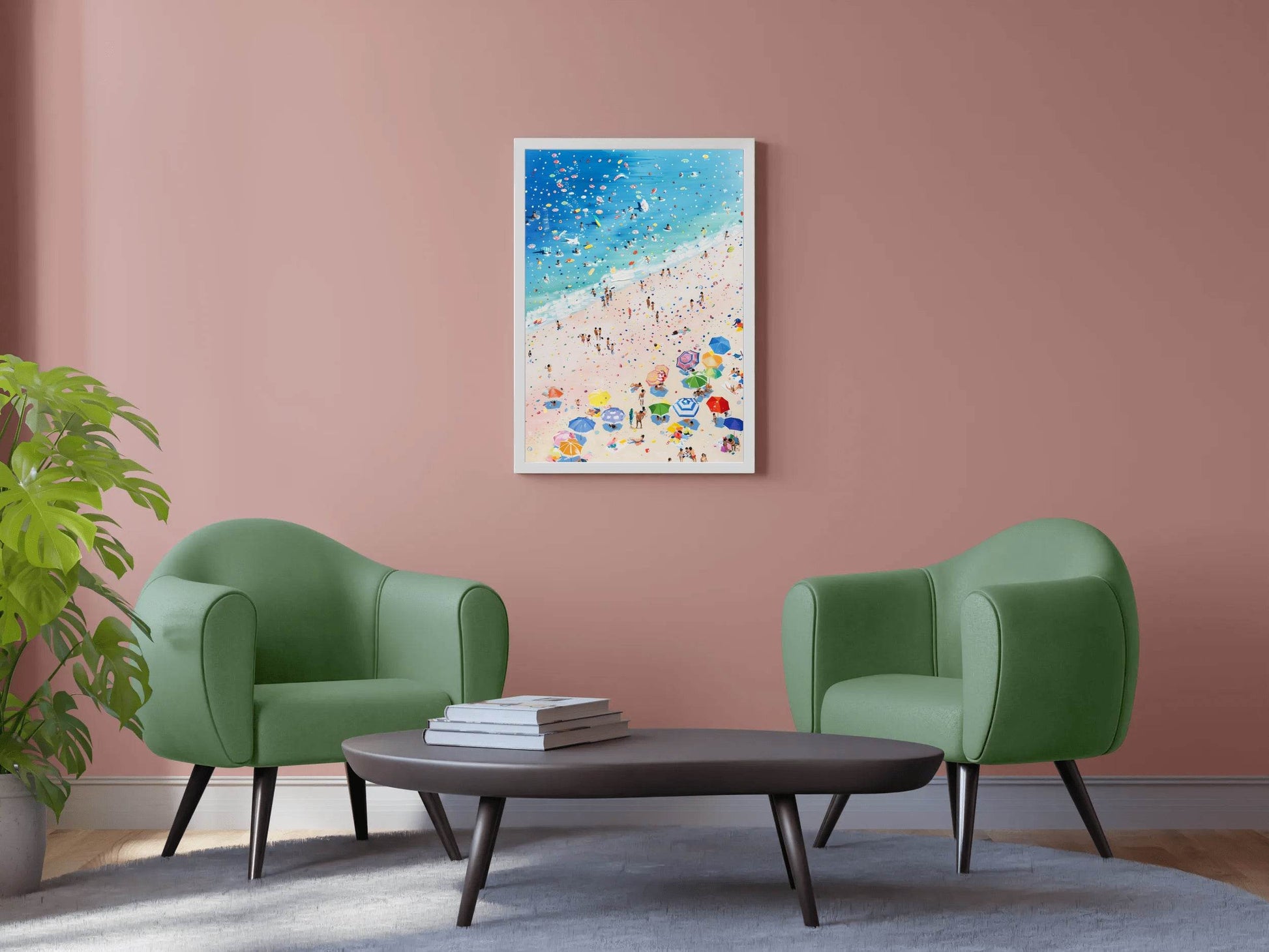 Vibrant Beach Daydream Modern Wall Art - beink online art store