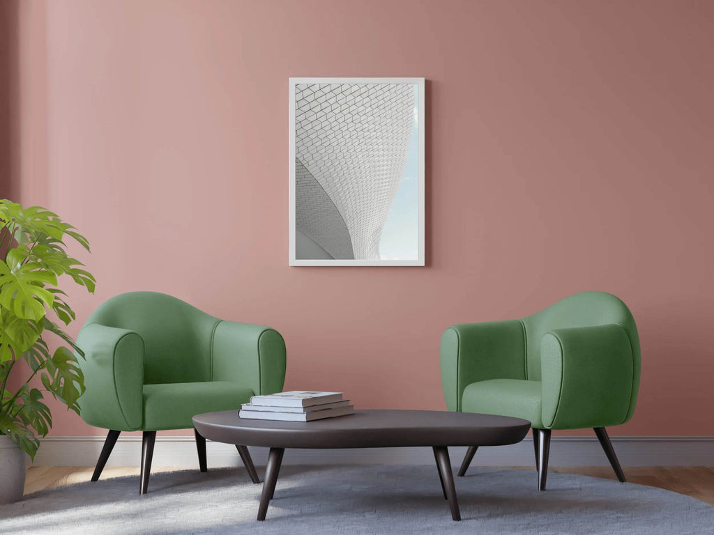Building Bottom Curved View Abstract Wall Art - beink online art store