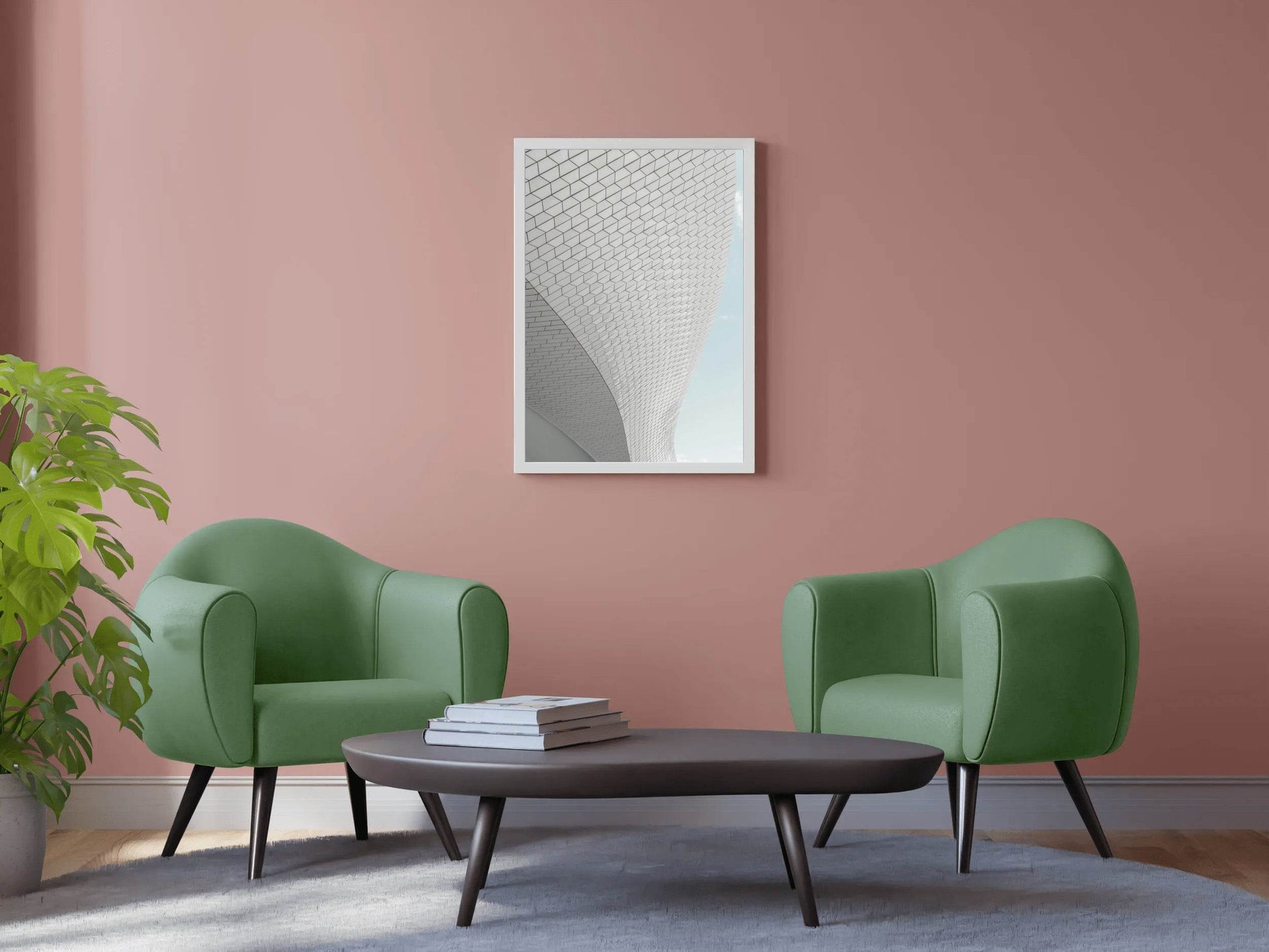 Building Bottom Curved View Abstract Wall Art - beink online art store