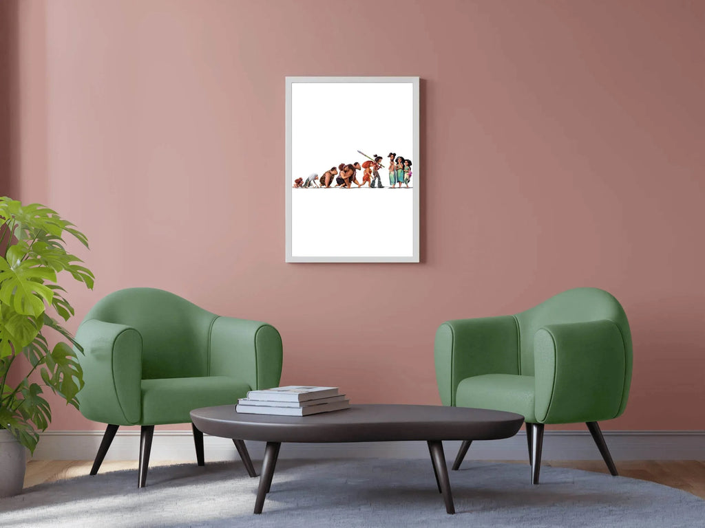 The Croods Evolution A Family's Journey Through Time Wall Art - beink online art store