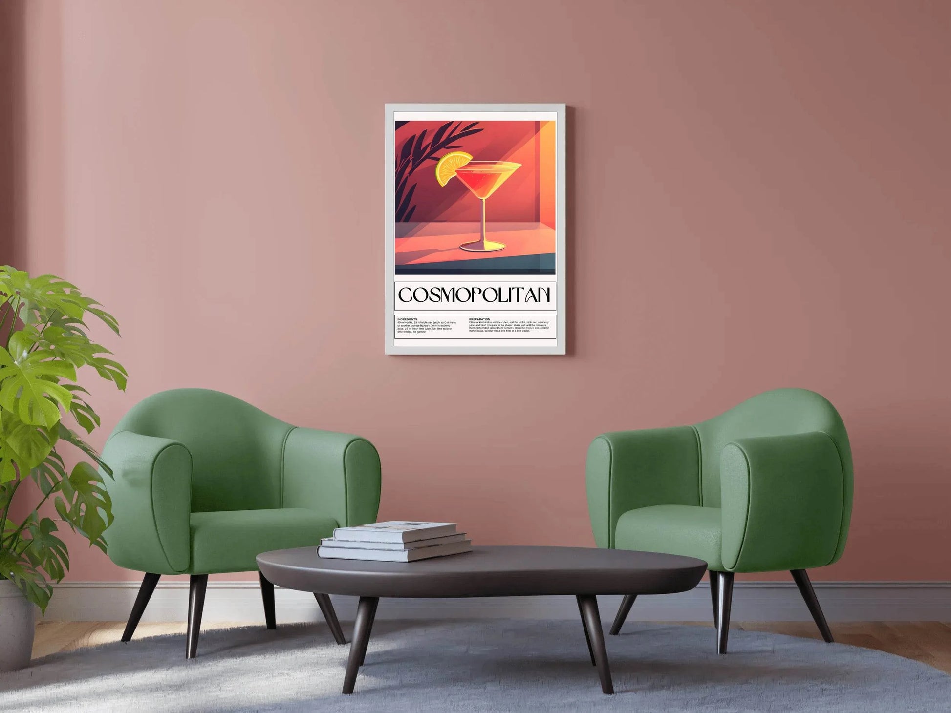 Cosmopolitan Cocktail Wall Art - beink online art store