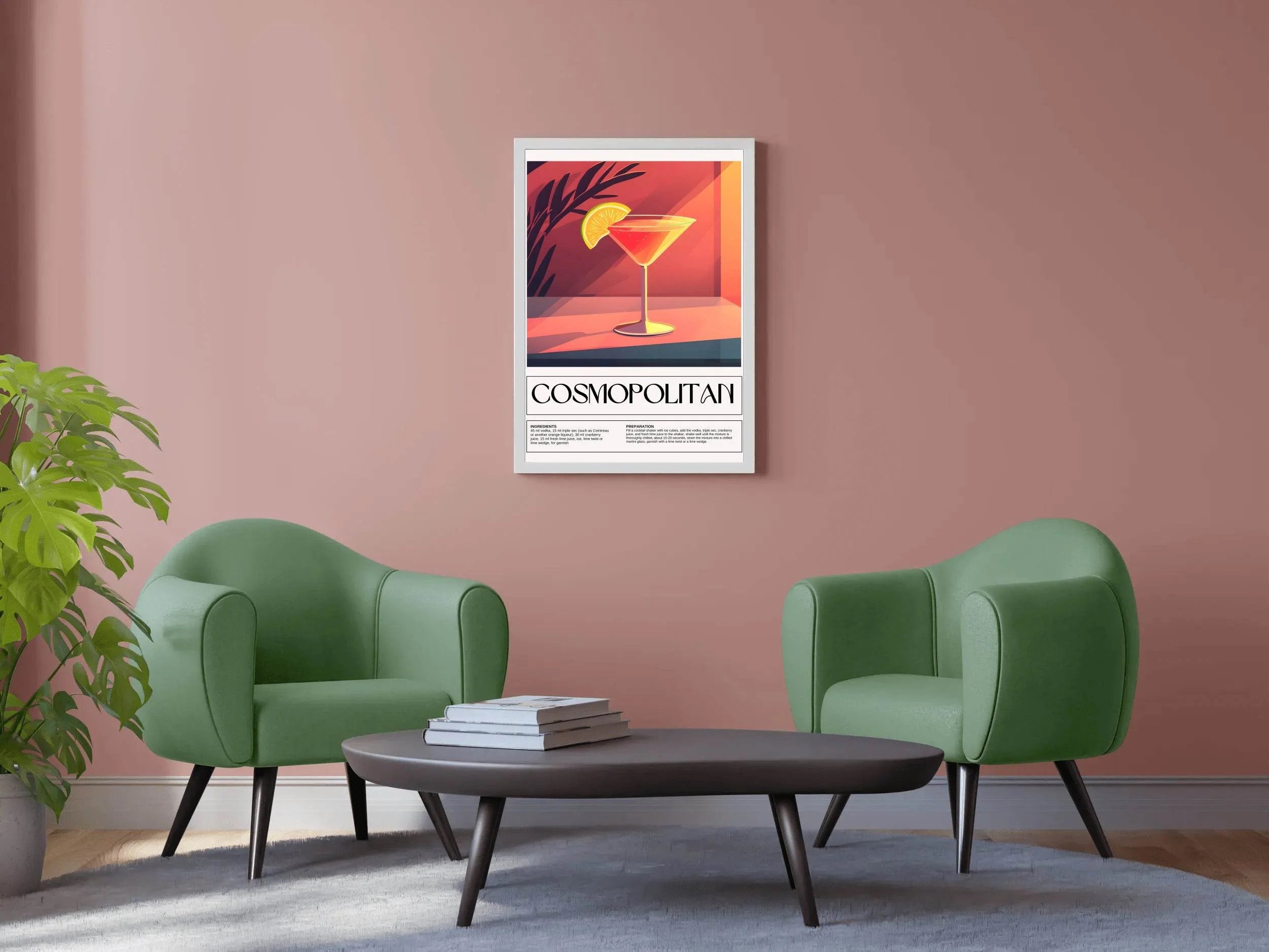 Cosmopolitan Cocktail Wall Art - beink online art store