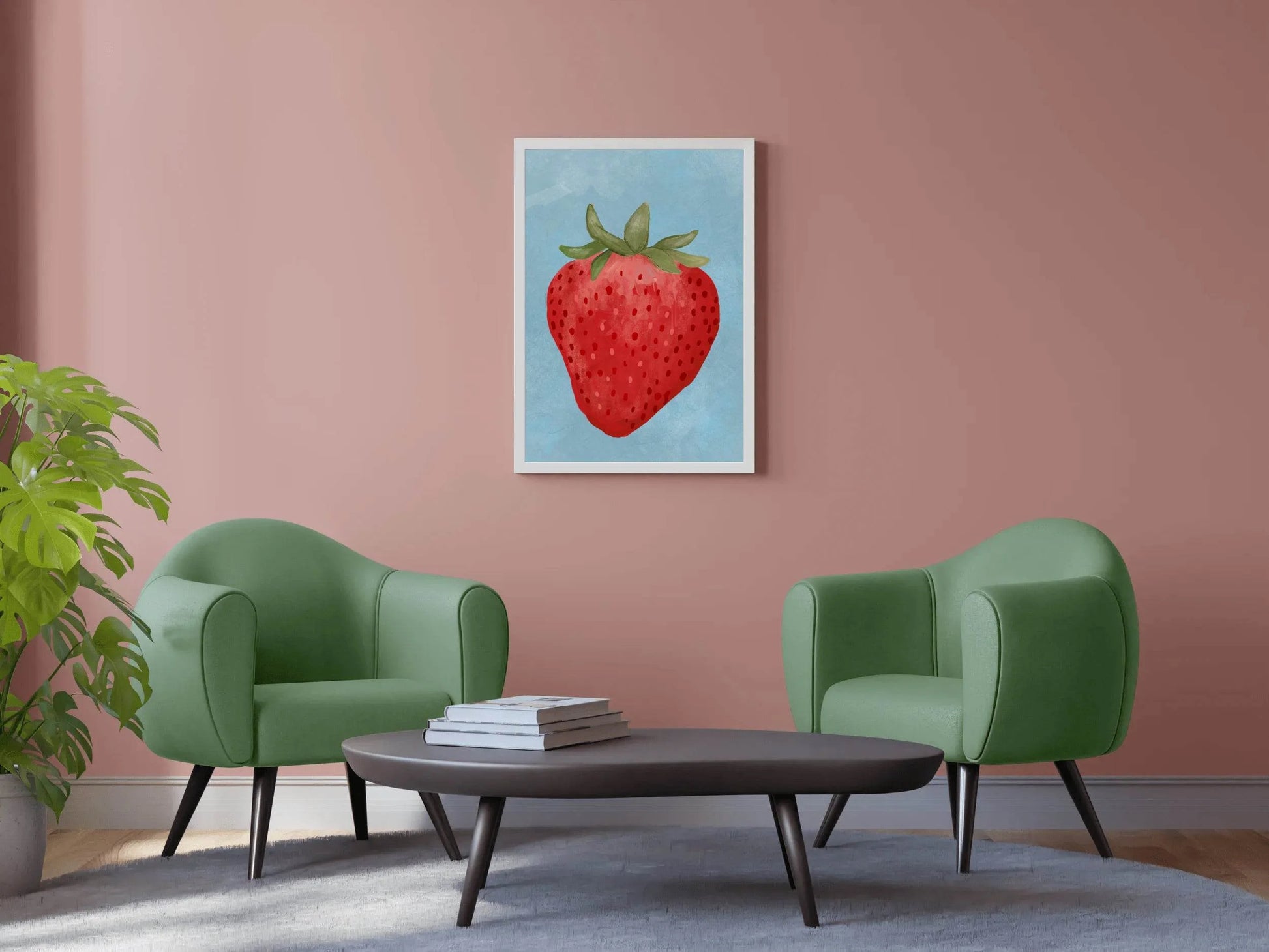 Strawberry Painting Wall Art - beink online art store