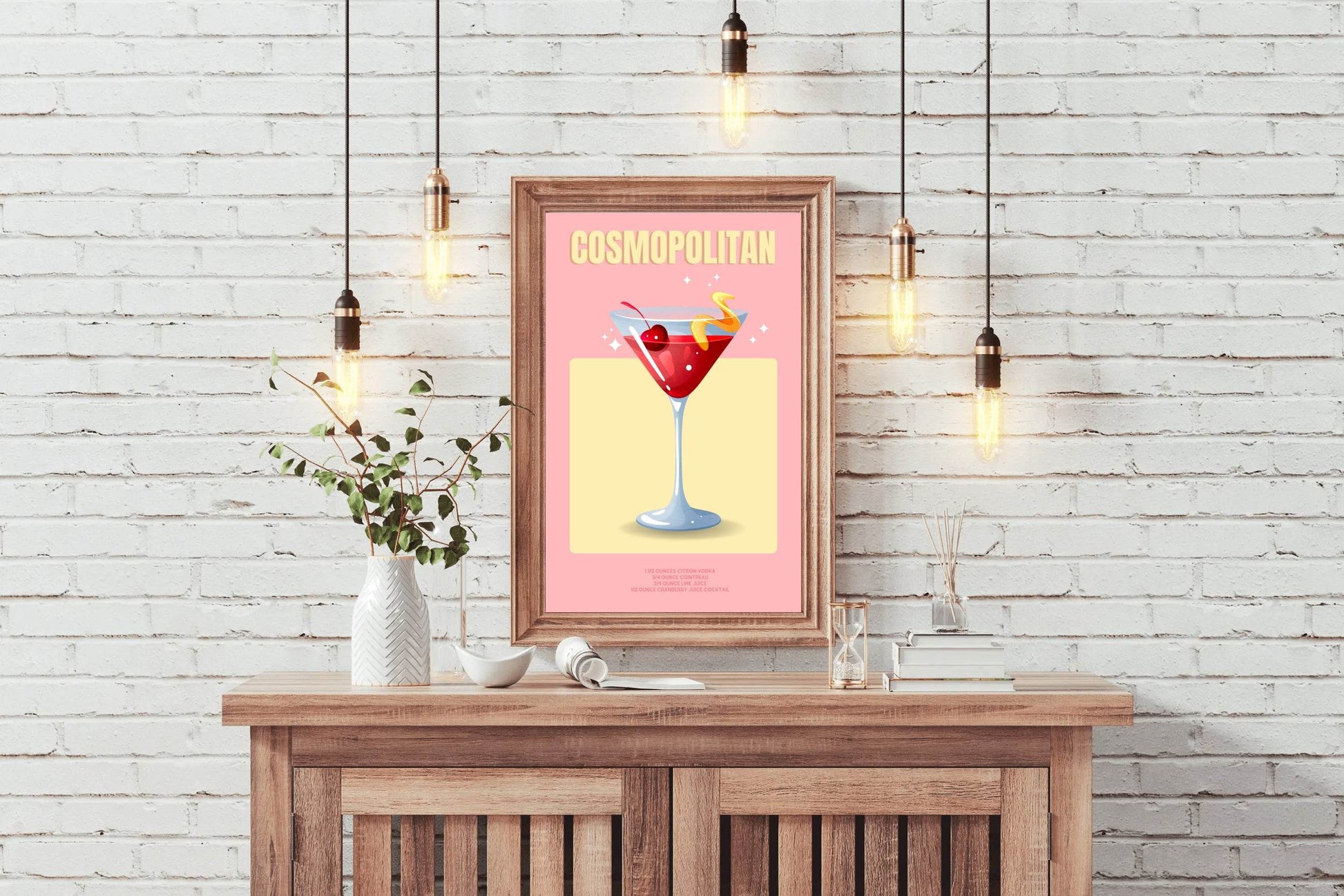 Cocktail Cosmopolitan Wall Art - beink online art store