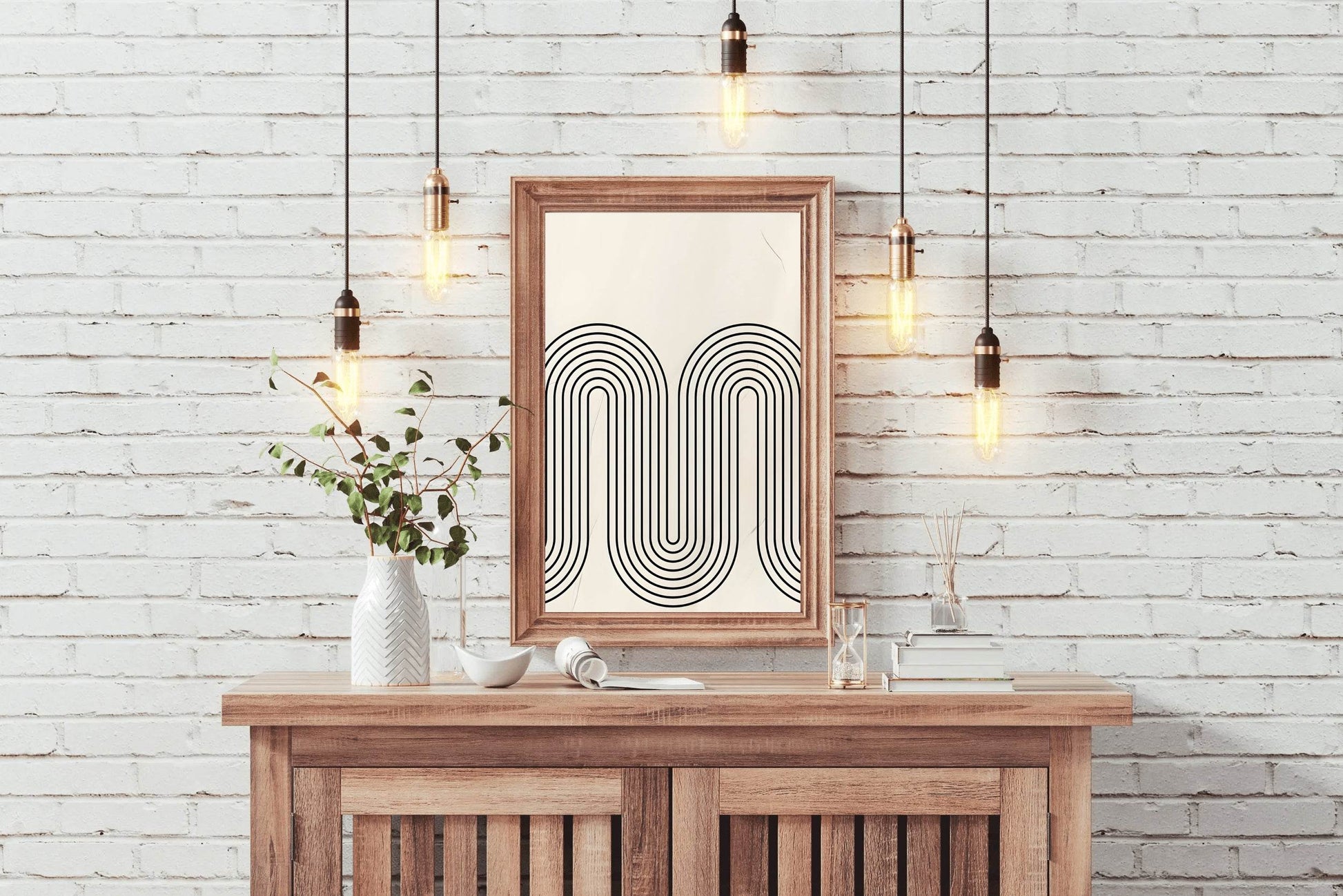 Wavy Path Modern Wall Art - beink online art store