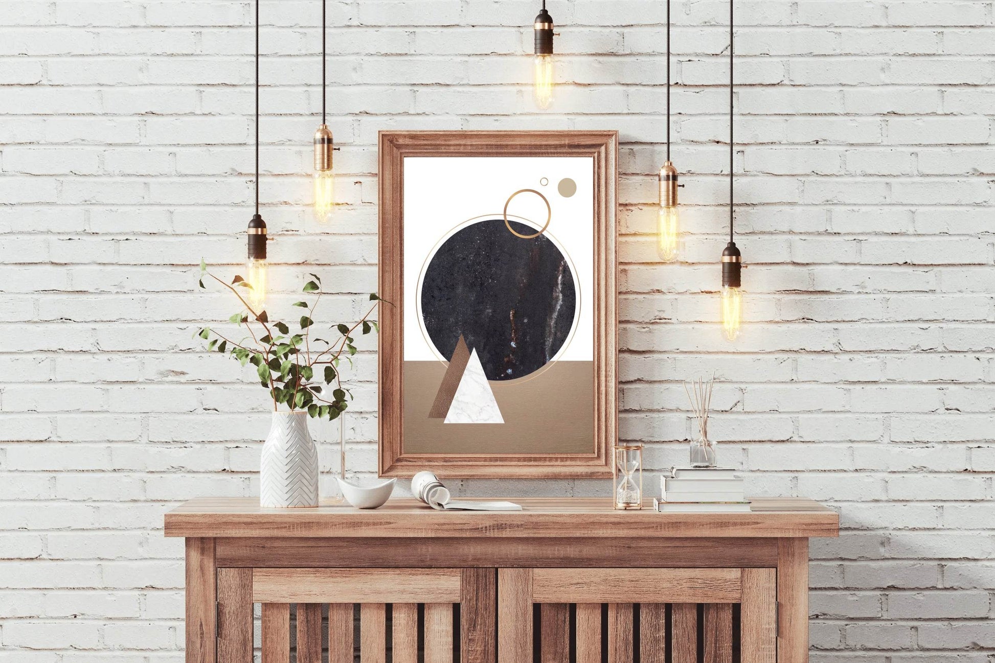 Geometric Circle Abstract Wall Art - beink online art store