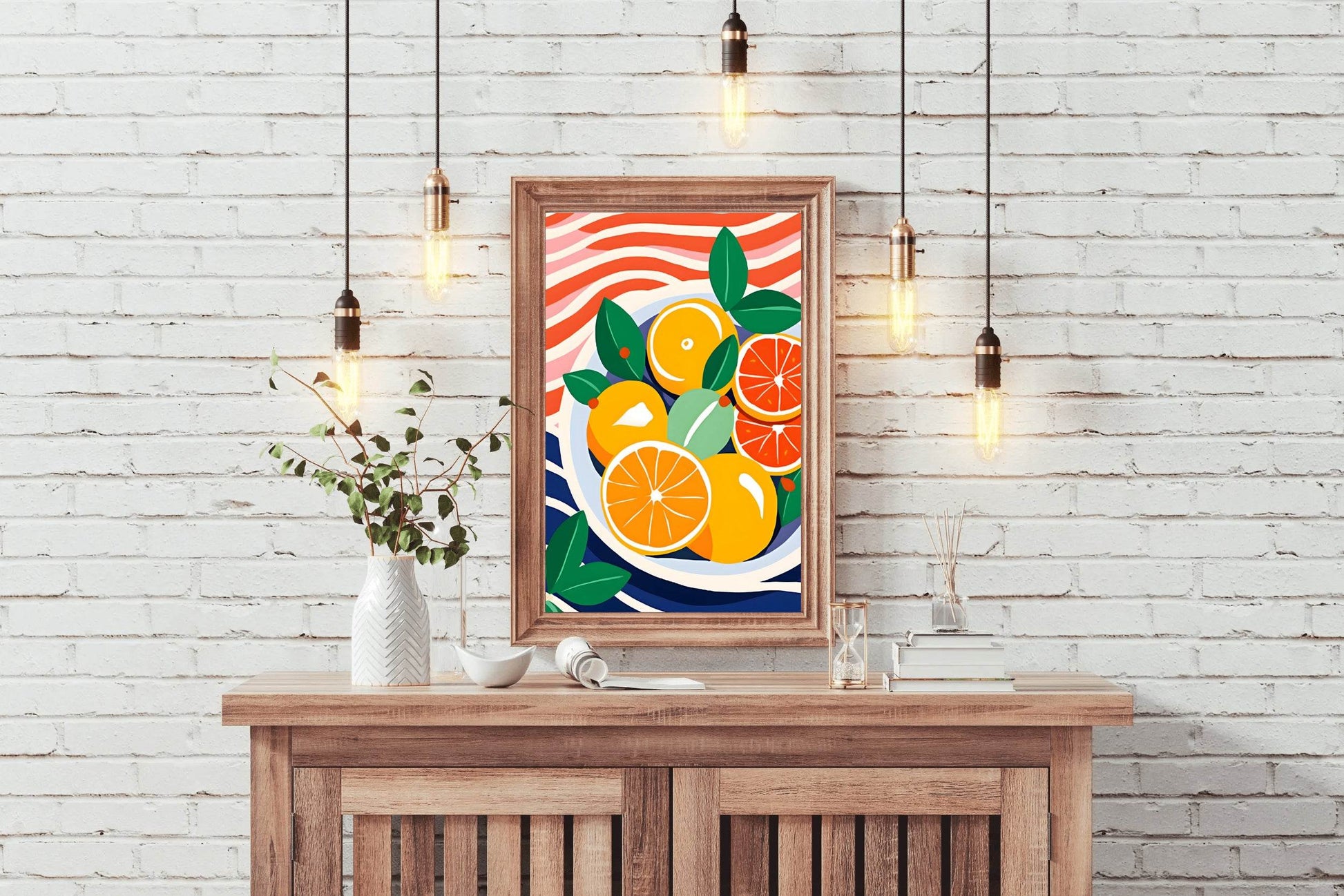 Red And Yellow Orange Painting - beink online art store